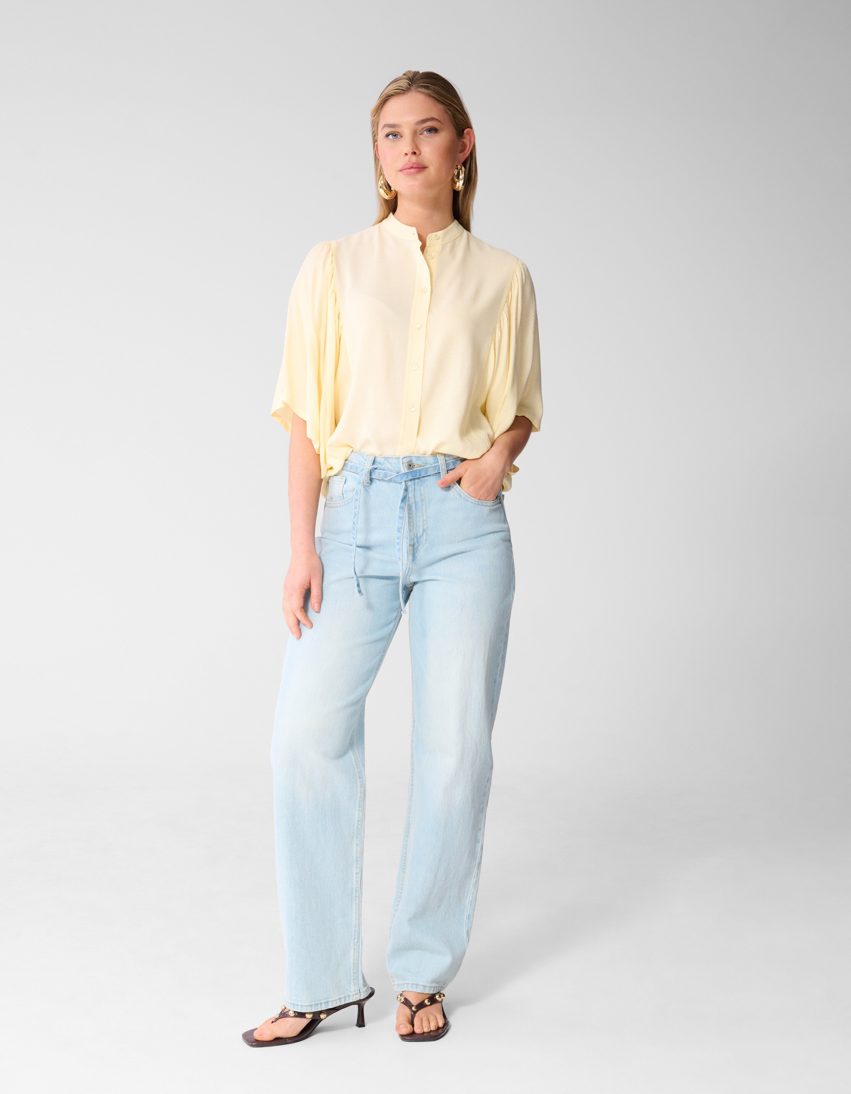 Flie&szlig;endes Oberteil Hellgelb SHOEBY WOMEN