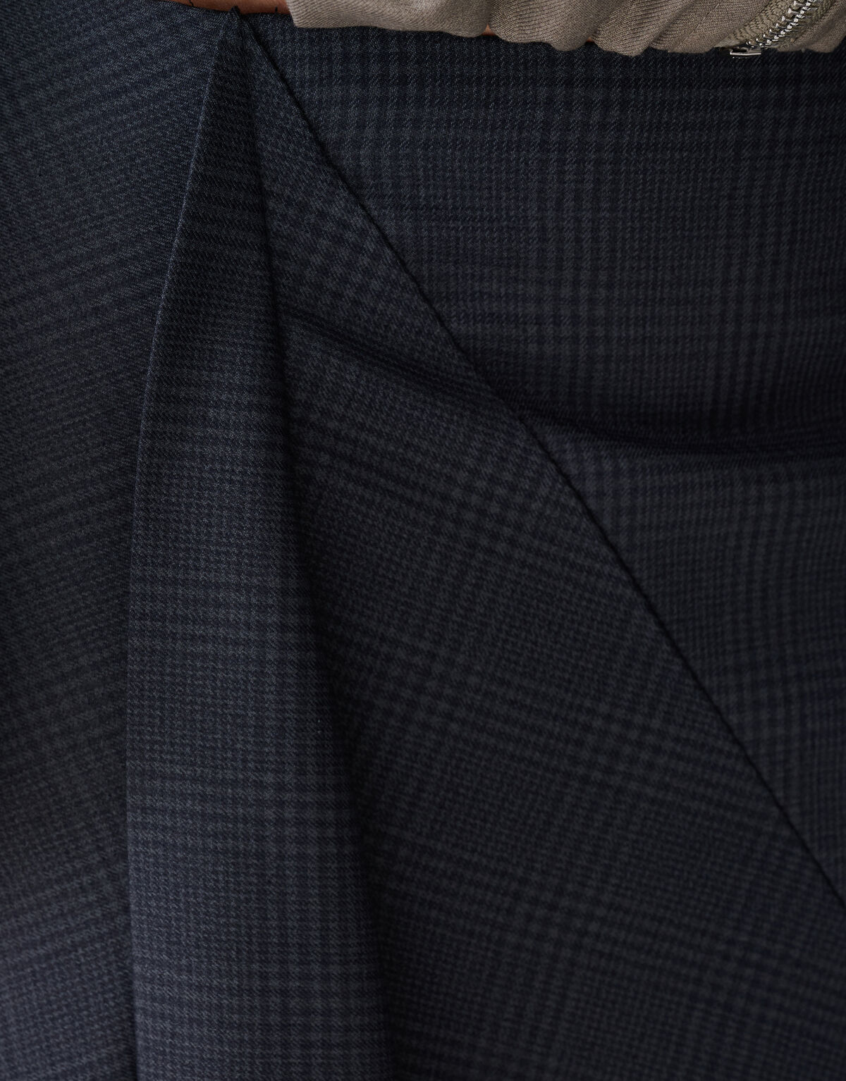 Maxirock mit Karomuster Dunkelgrau SHOEBY WOMEN