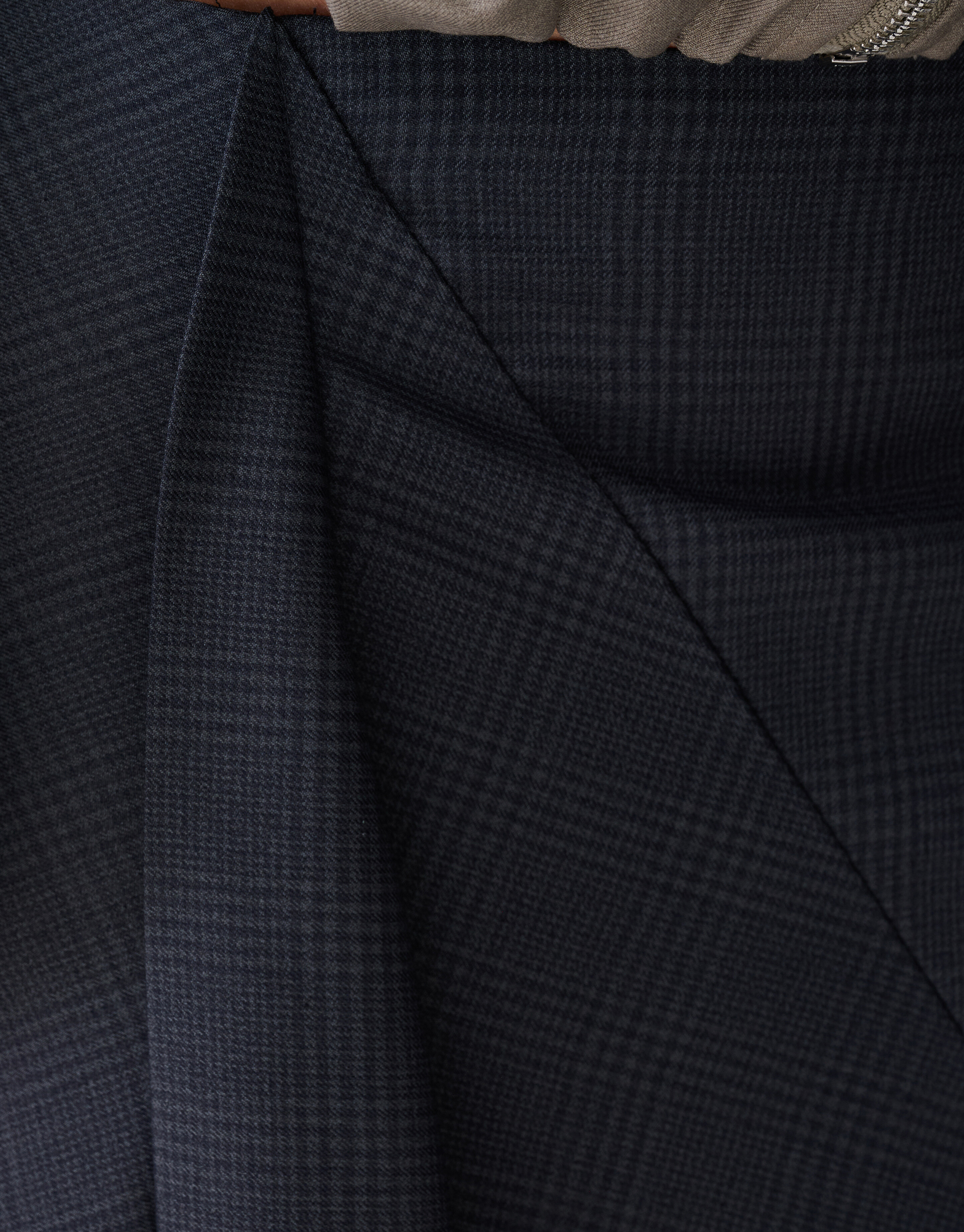 Maxirock mit Karomuster Dunkelgrau SHOEBY WOMEN