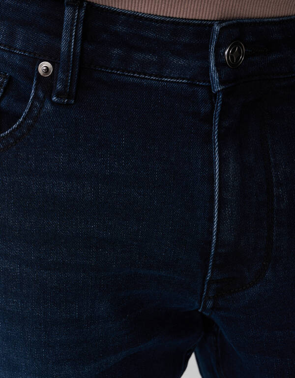 Straight Fit Jeans Blau/Schwarz L34 SHOEBY MEN