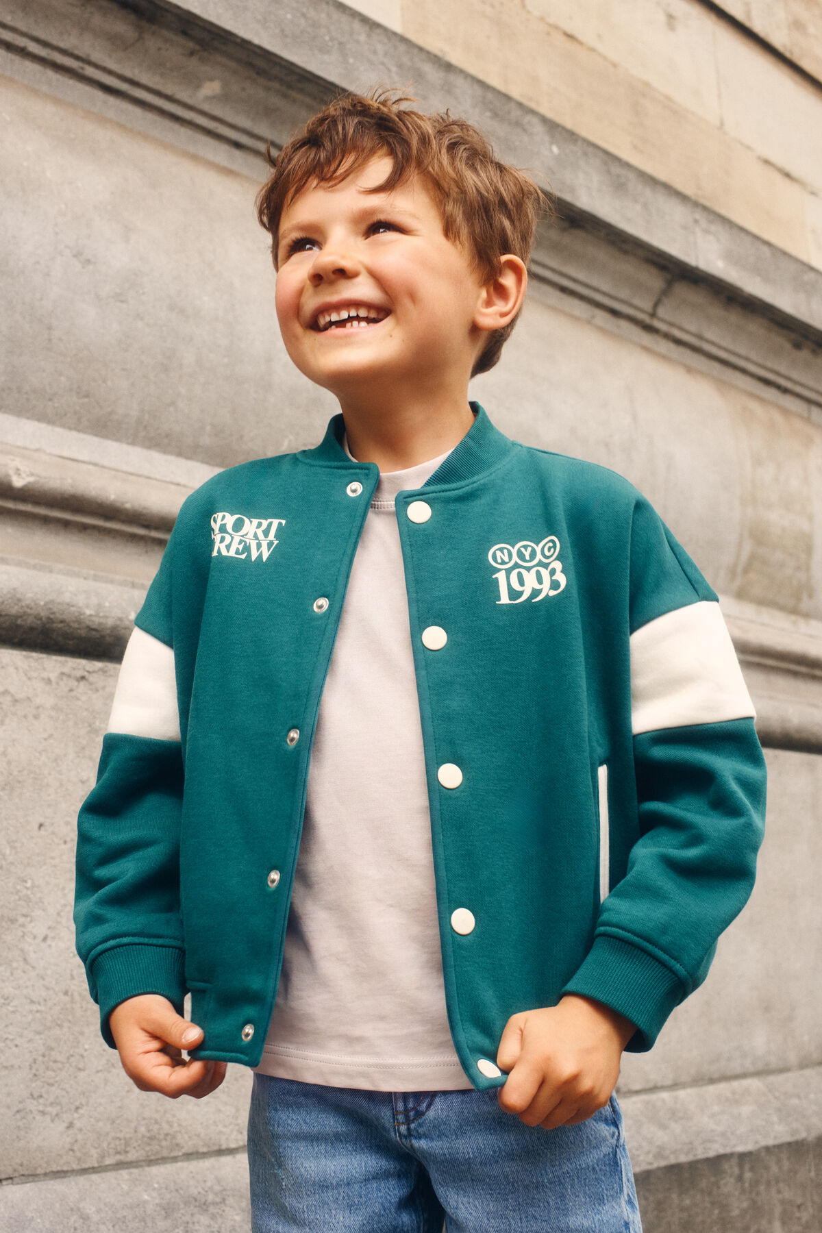 Oversized Sportliche Bomberjacke Dunkelgr&uuml;n SHOEBY BOYS