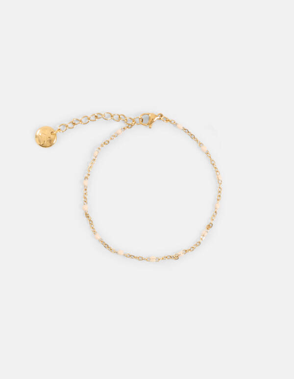 Schmales Armband Beige SHOEBY ACCESSOIRES