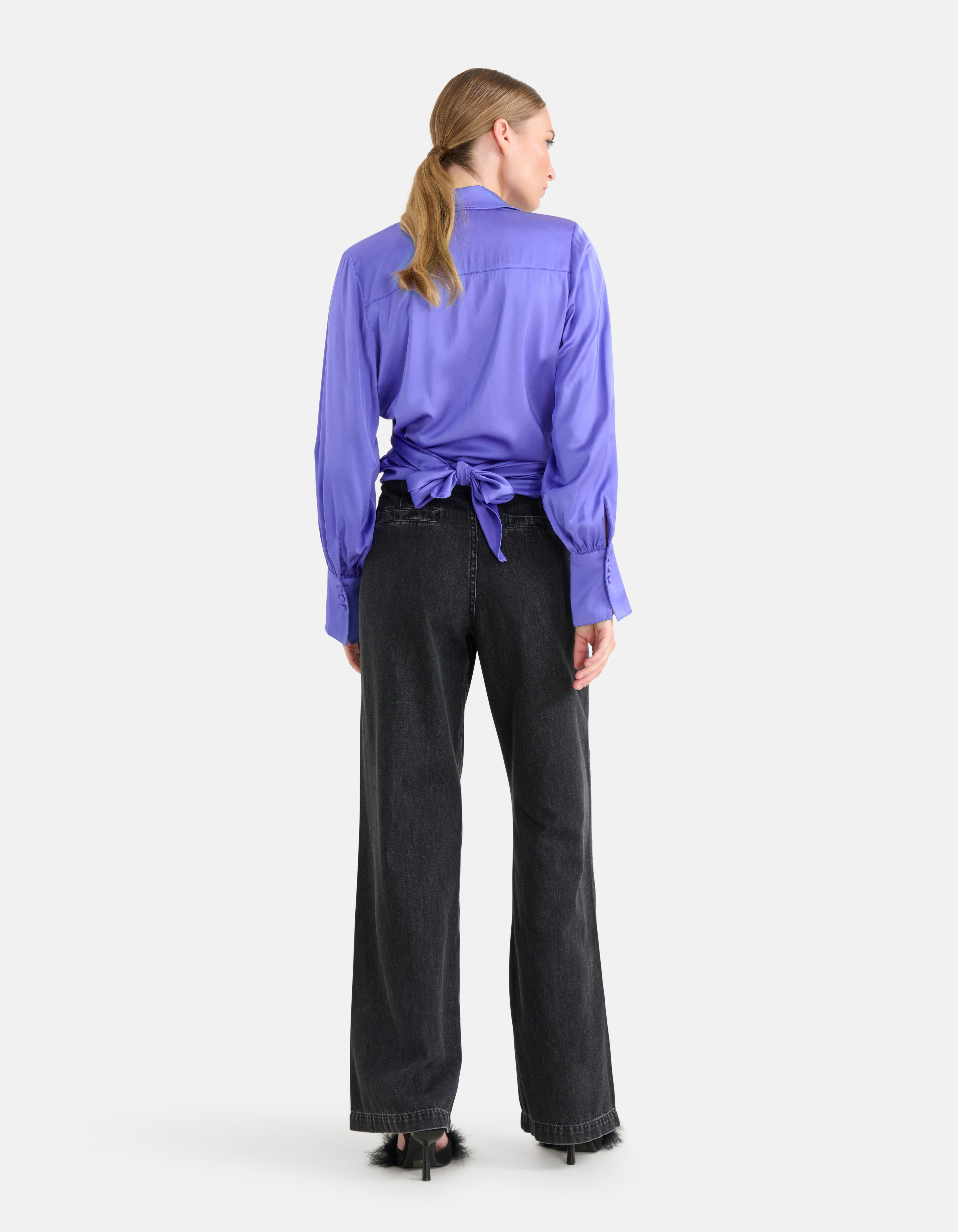Knotenbluse Lila von Mieke SHOEBY WOMEN