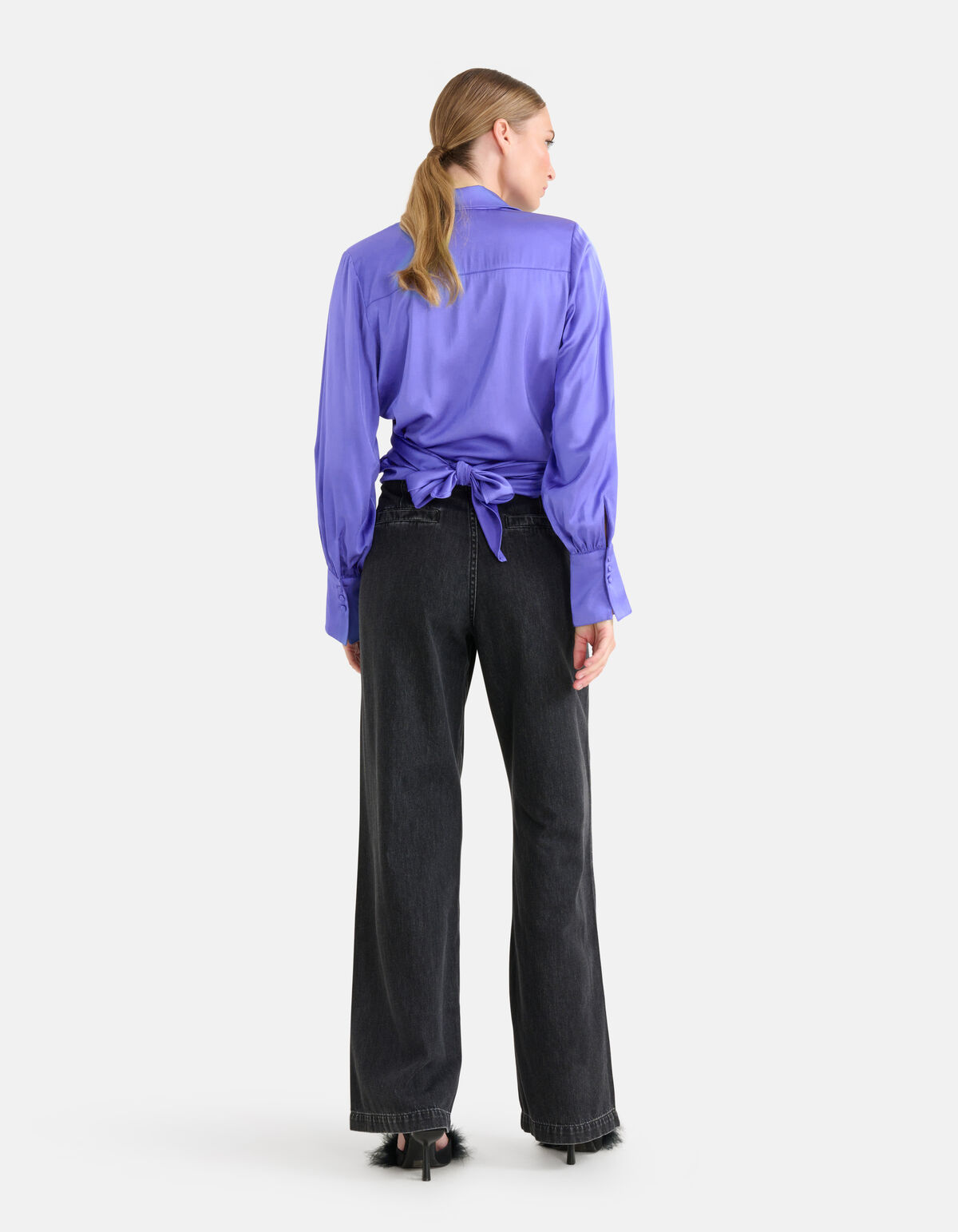 Knotenbluse Lila von Mieke SHOEBY WOMEN