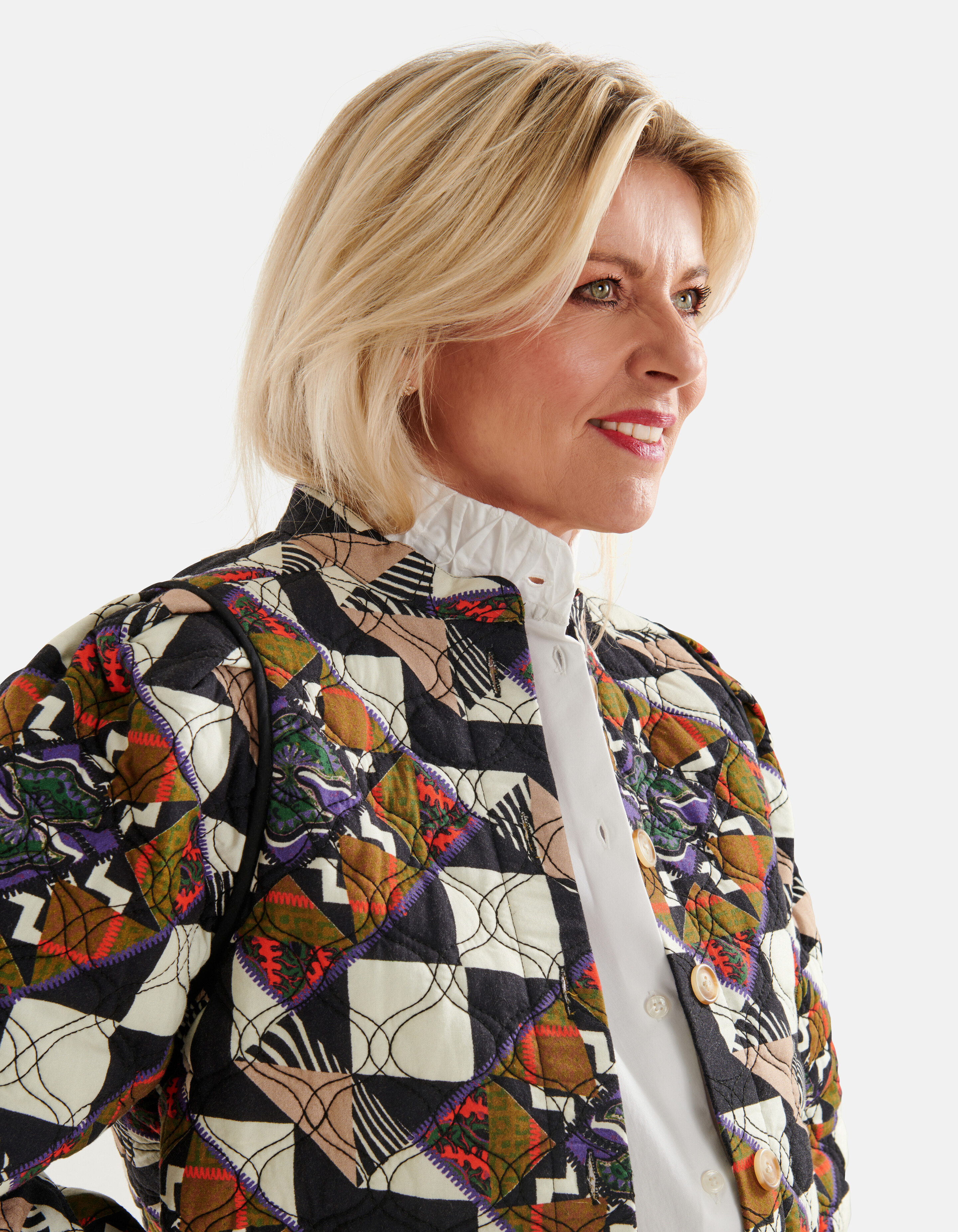 Gesteppte Stickerei-Jacke Off White von Lonneke SHOEBY WOMEN