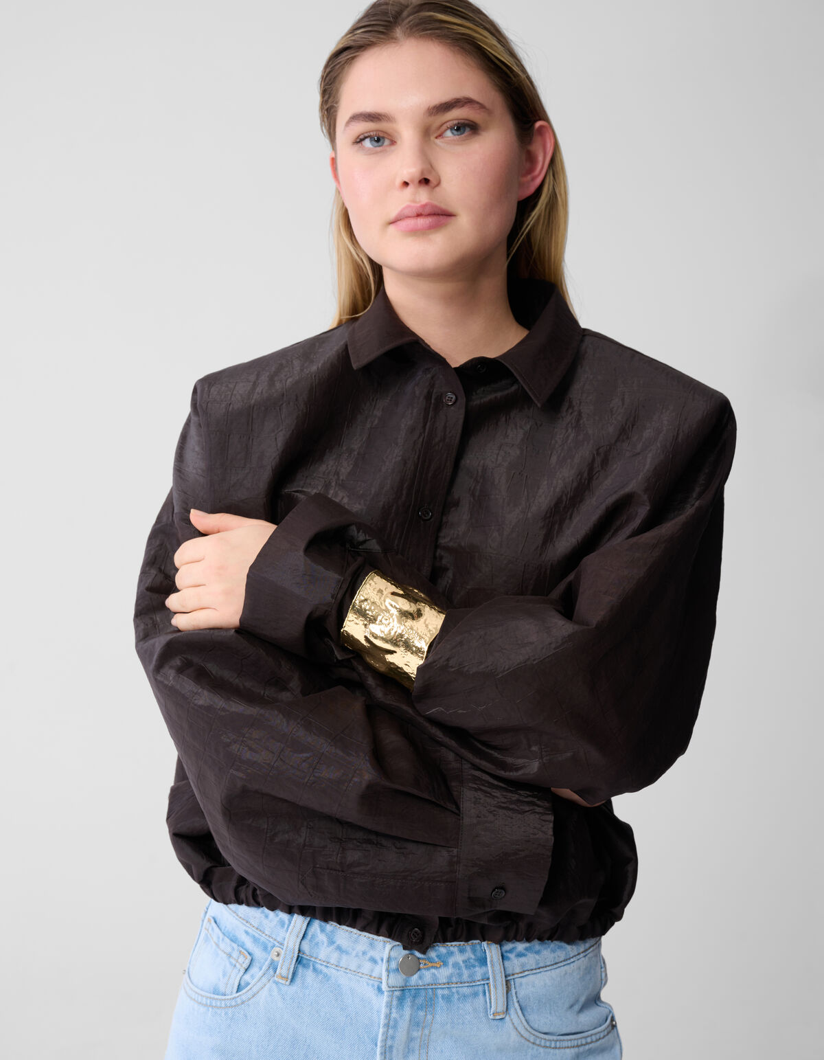 Big Bangle Armband Gold SHOEBY ACCESSOIRES