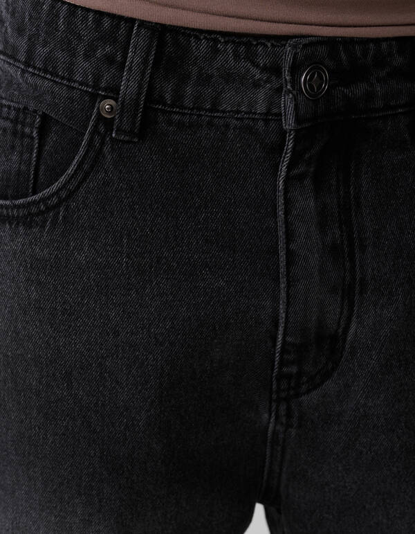 Baggy Fit Jeans Dunkelgrau L33 SHOEBY MEN