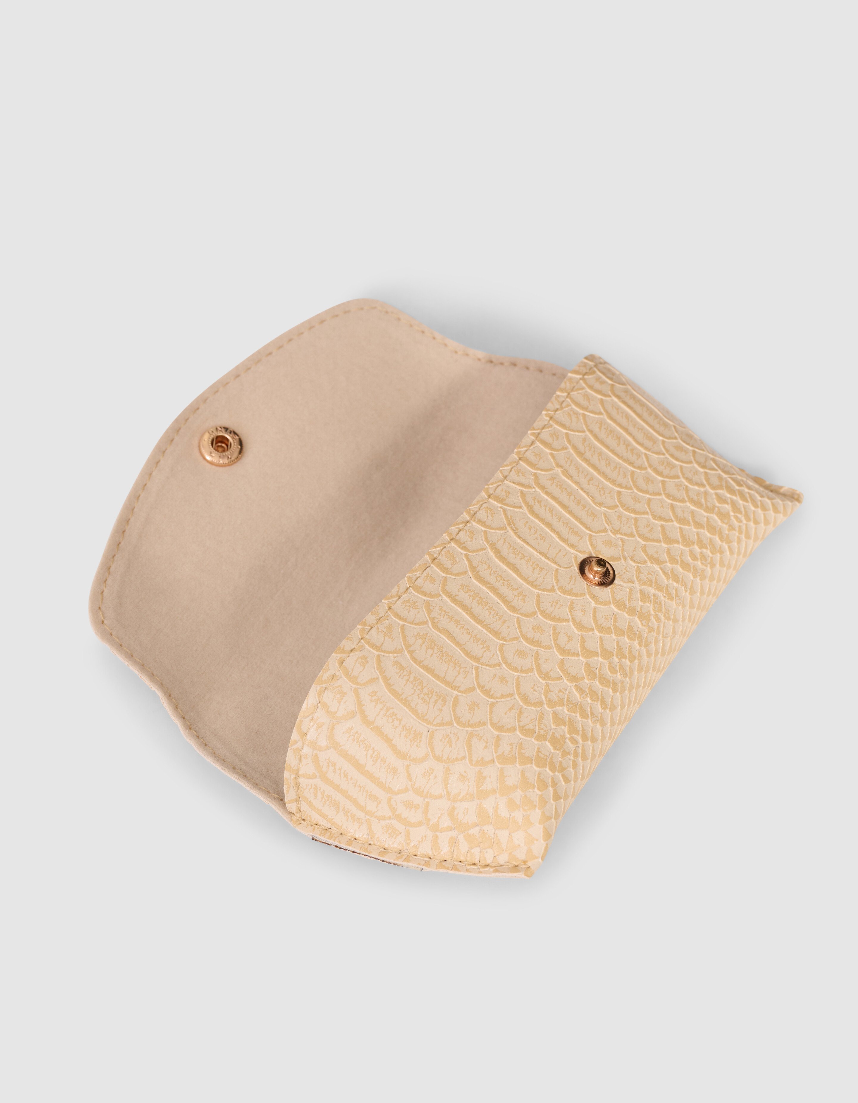 Snake Sonnenbrillen-Etui Gebrochenes Wei&szlig; SHOEBY ACCESSOIRES