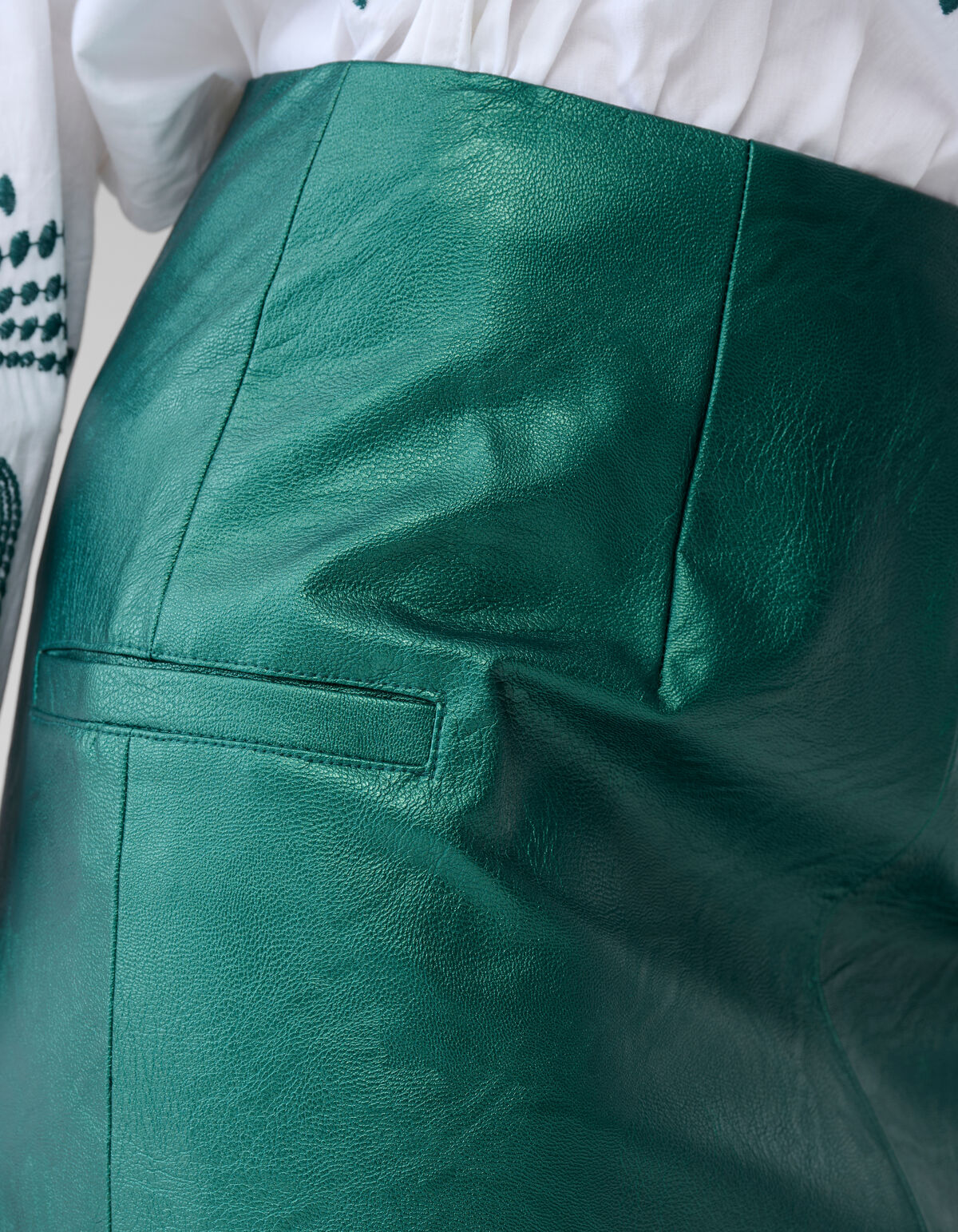 Metallischer Maxirock Grün By Mieke SHOEBY WOMEN