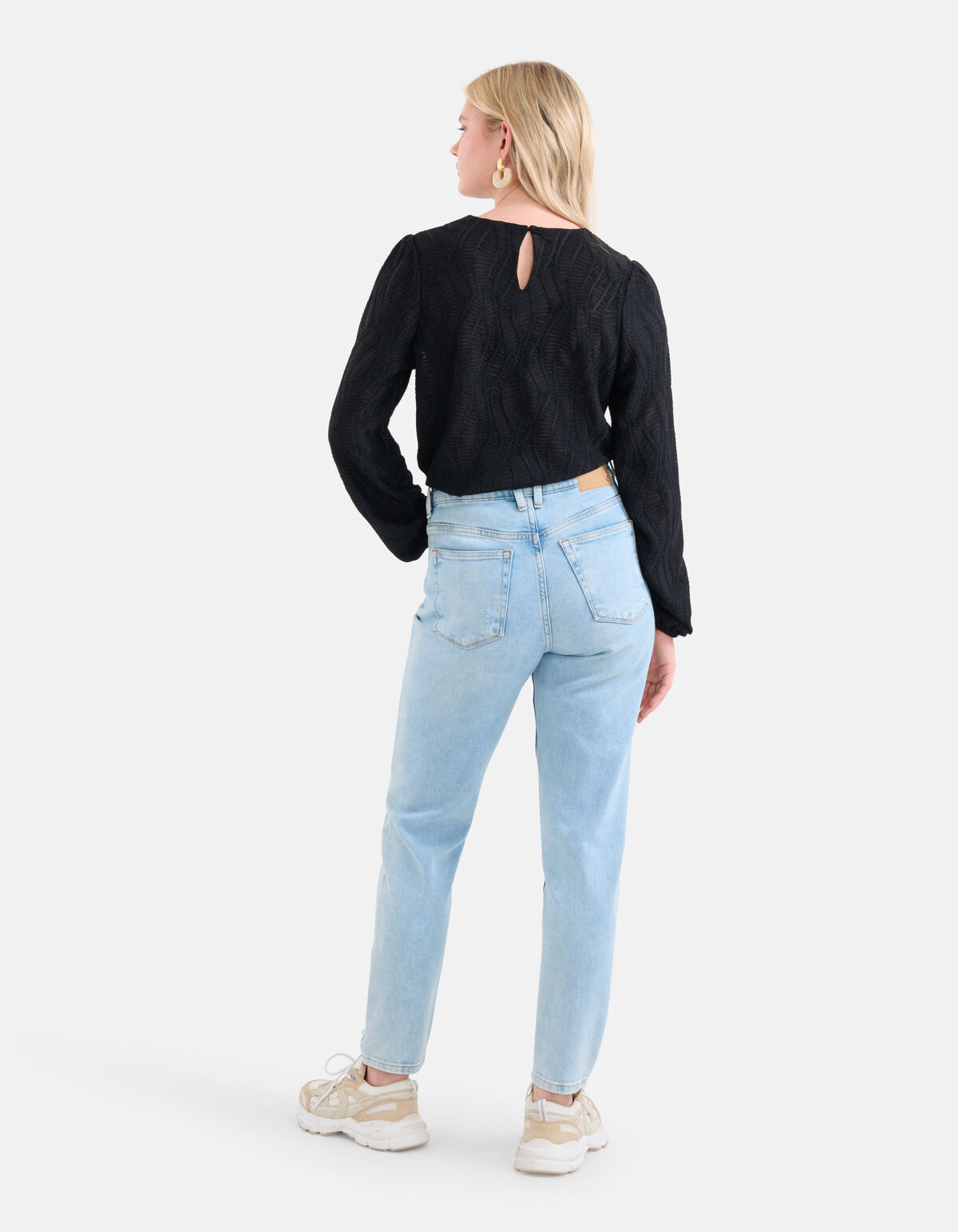 Textur Top Schwarz SHOEBY WOMEN