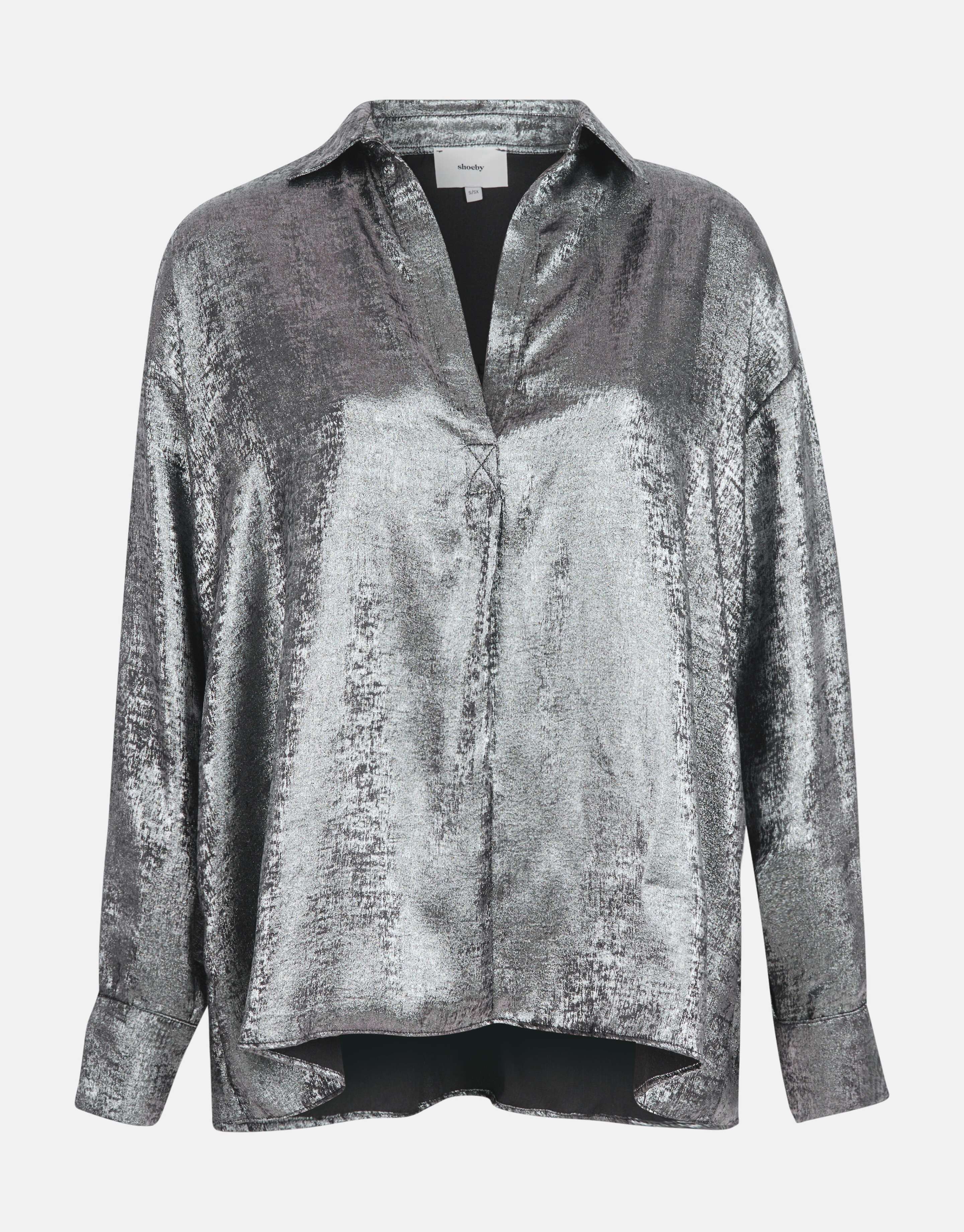 Metallic-Bluse Schwarz SHOEBY WOMEN