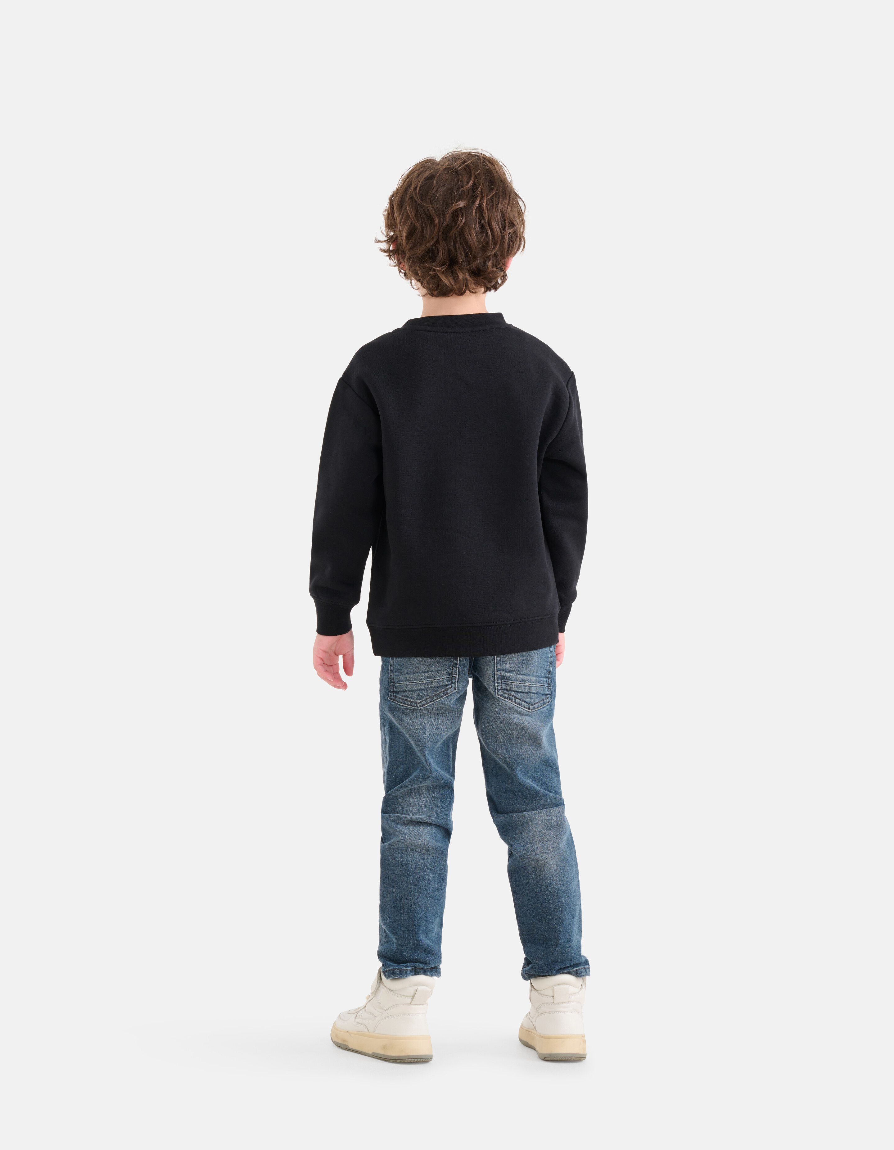 Pullover mit Flockenmuster Schwarz SHOEBY BOYS