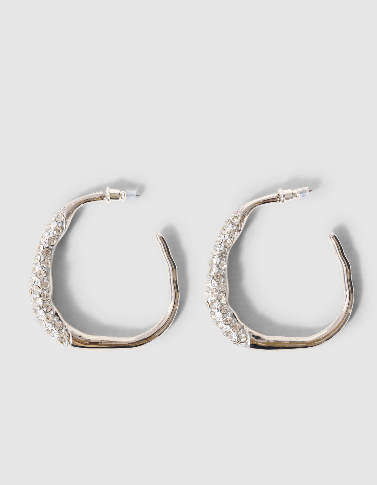 Strass Creolen Silber SHOEBY ACCESSOIRES