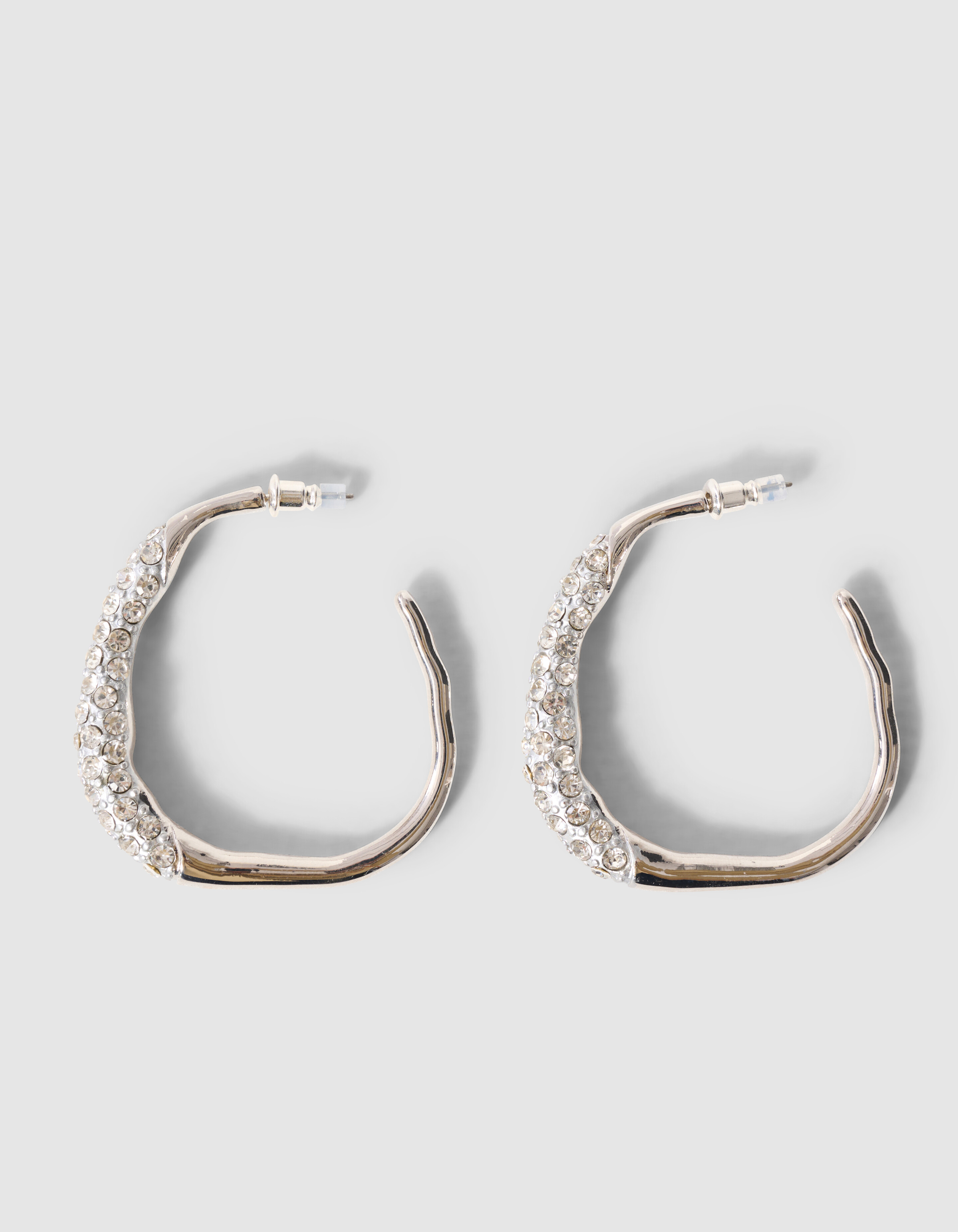 Strass Creolen Silber SHOEBY ACCESSOIRES
