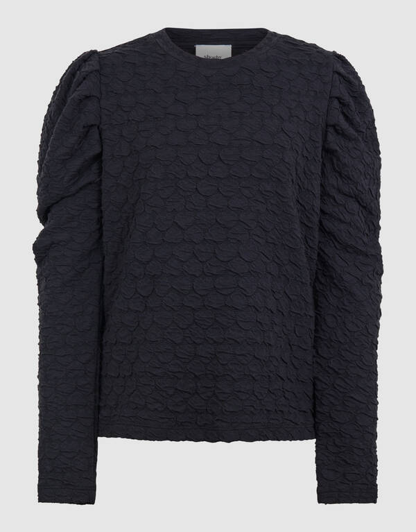 Heart Puff Top Schwarz SHOEBY GIRLS