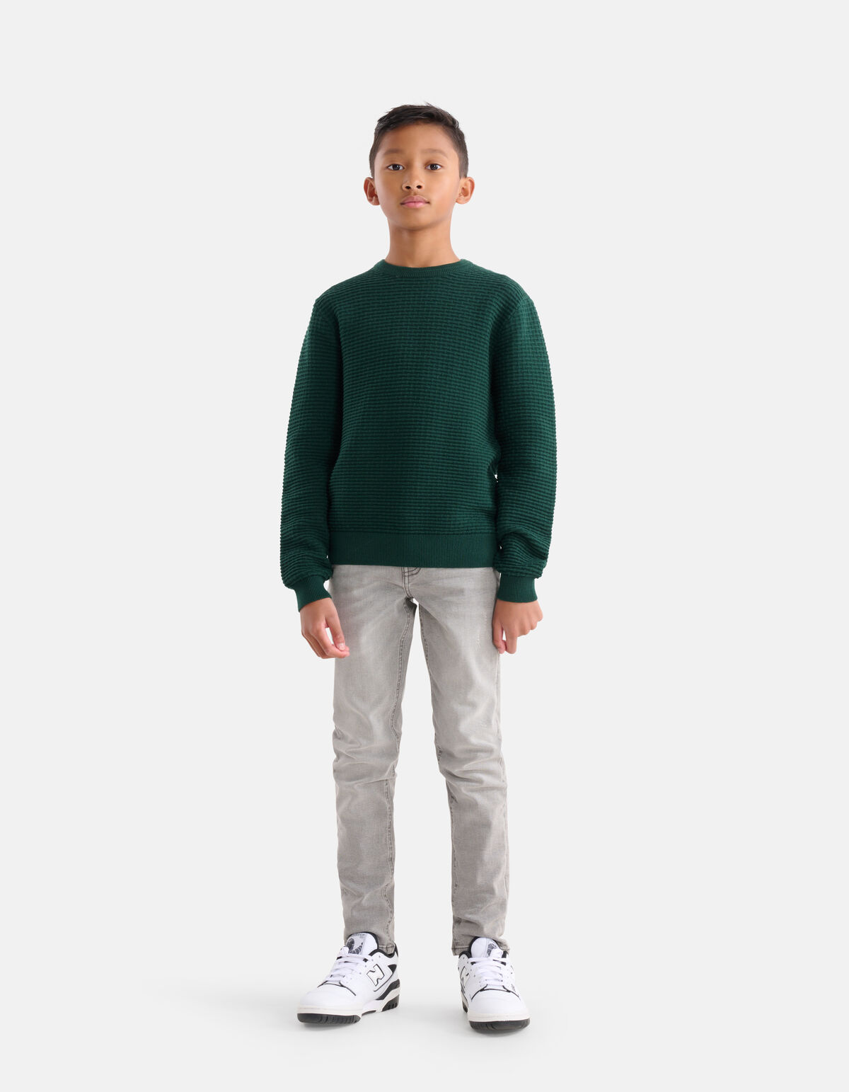 Strukturpullover Dunkelgrün SHOEBY BOYS