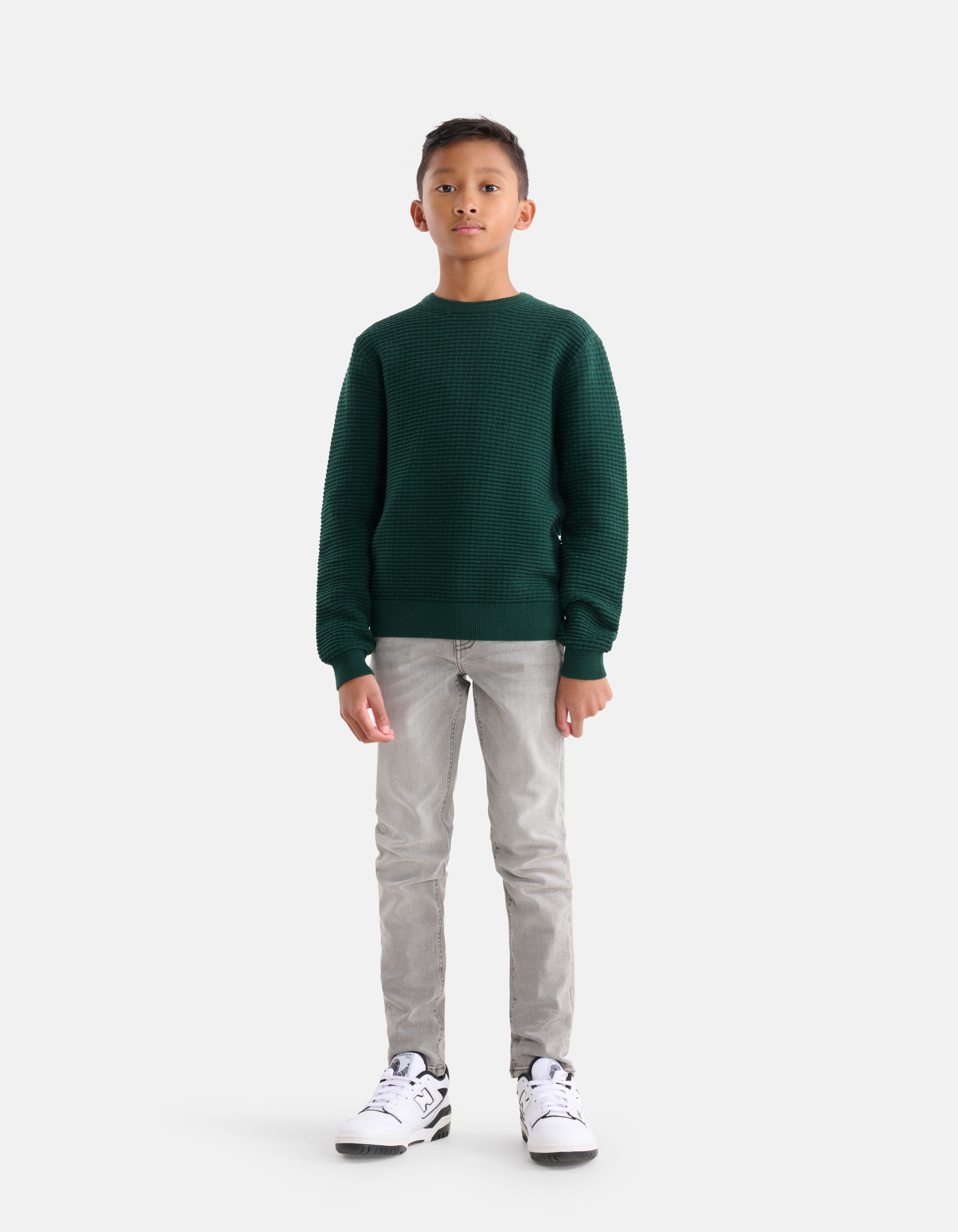 Strukturpullover Dunkelgrün SHOEBY BOYS