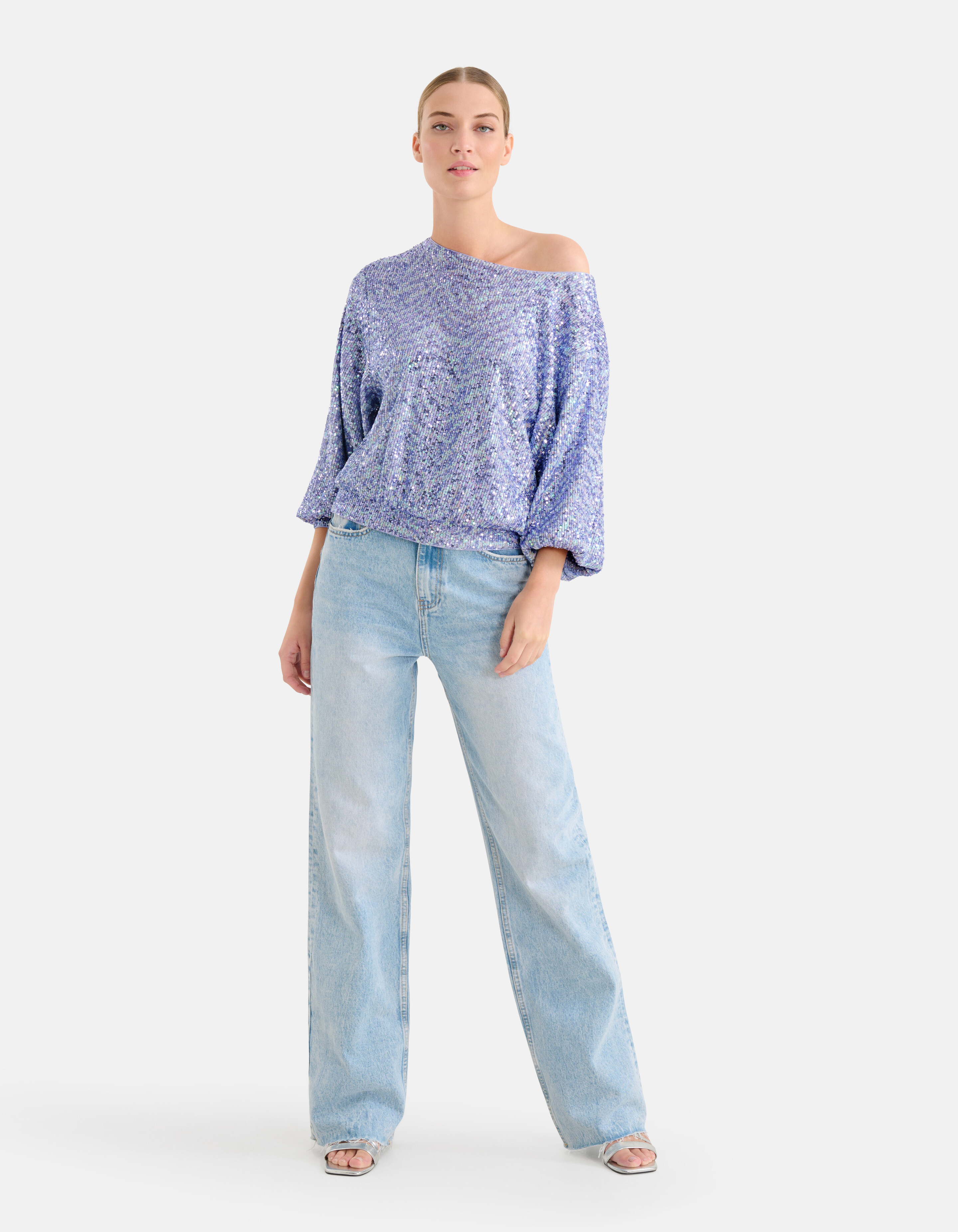 Pailletten Pullover Lila von Mieke SHOEBY WOMEN