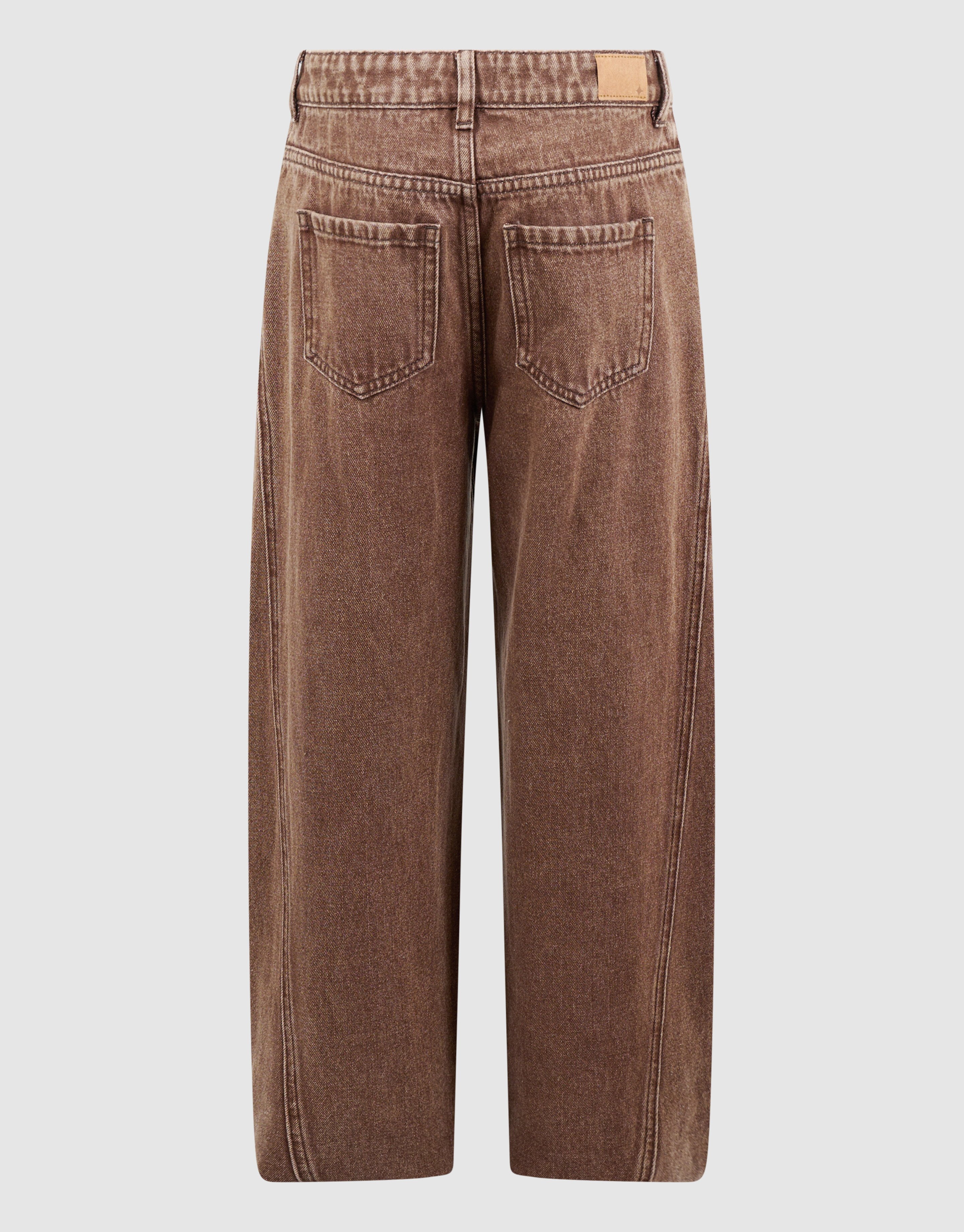 Asymmetrische Barrel-Fit-Jeans, Braun SHOEBY GIRLS