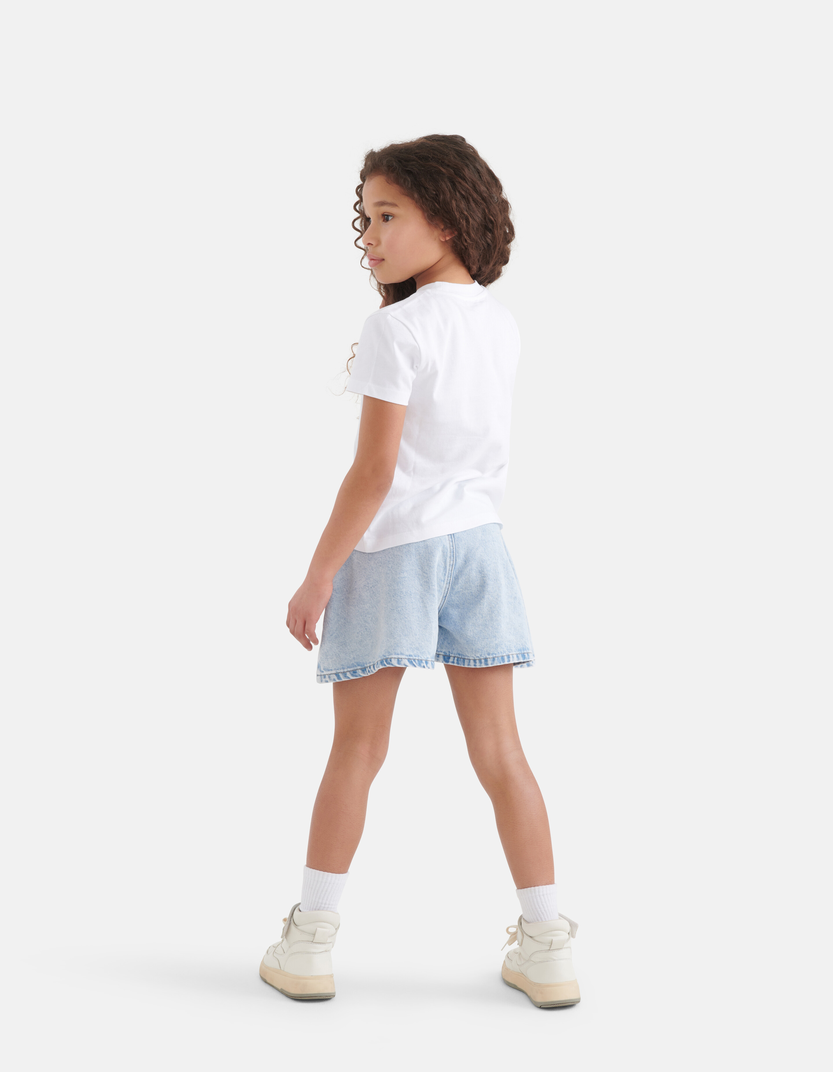 Stickerei-T-Shirt Weiß SHOEBY GIRLS