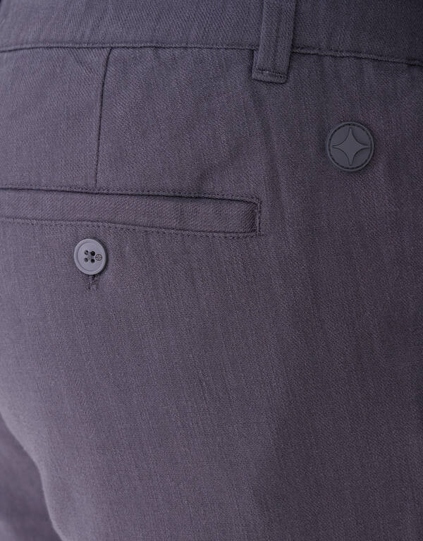 Struktur Regular Fit Hose Dunkelgrau SHOEBY MEN