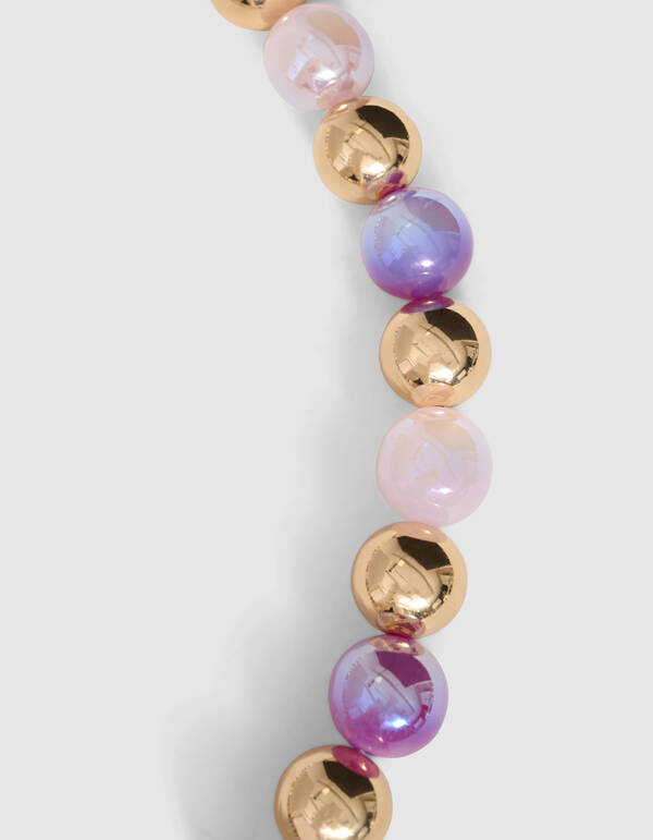 Crazy Color Perlenkette Gold SHOEBY ACCESSOIRES