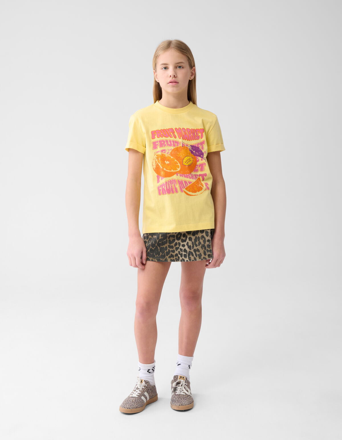 Artwork T-shirt Hellgelb SHOEBY GIRLS