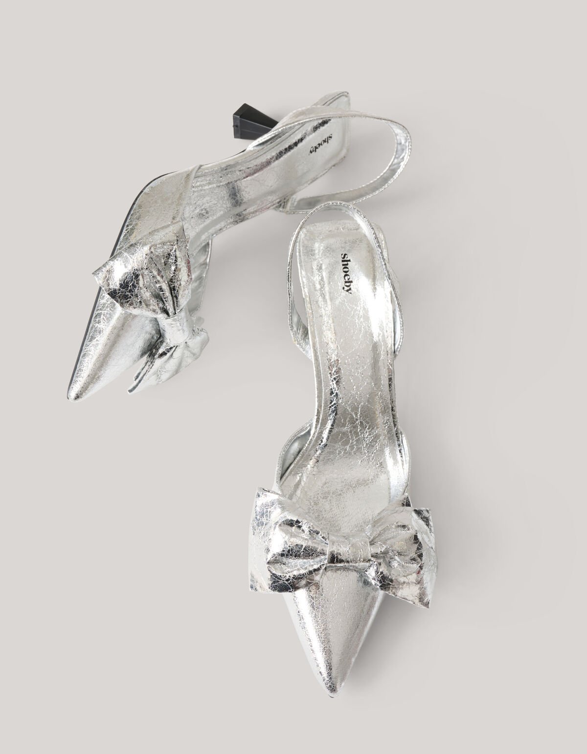 Schleife Fersen Silber SHOEBY SHOES