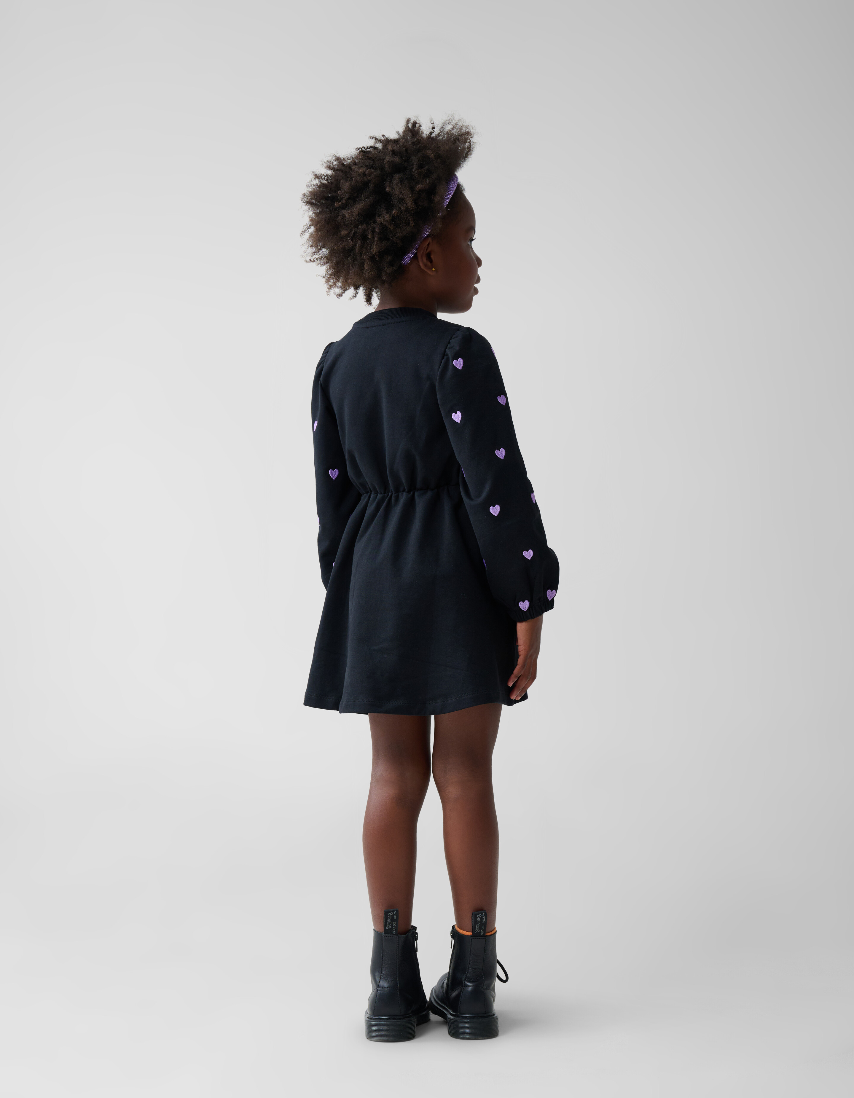 Sweat Puff Dress Schwarz SHOEBY GIRLS
