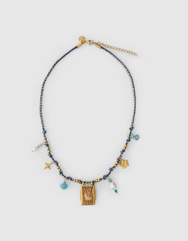 Seil-Anhänger-Kette Blau SHOEBY ACCESSOIRES