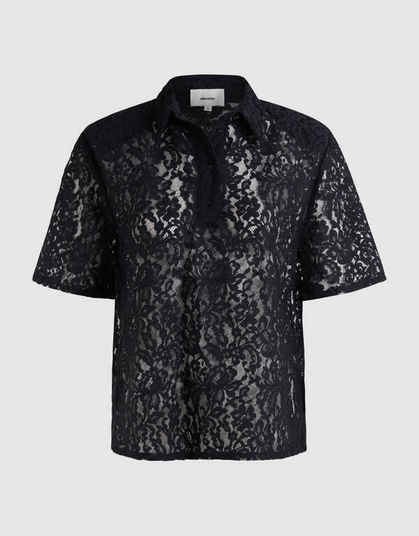 Spitzenbluse Schwarz SHOEBY WOMEN