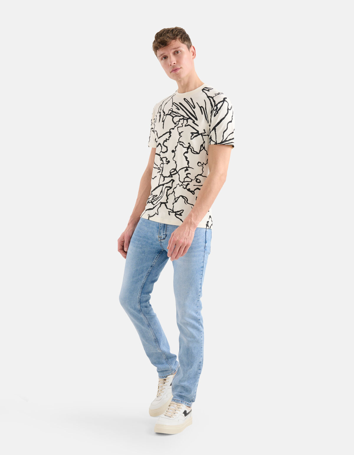 Line T-shirt Off White SHOEBY MEN