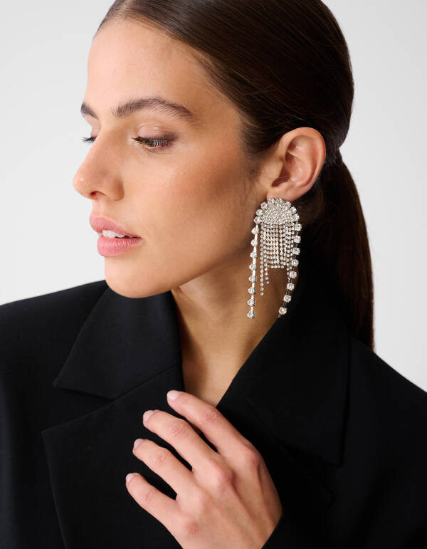 Oversized-Blazer-Kleid mit Krawatte, schwarz SHOEBY WOMEN