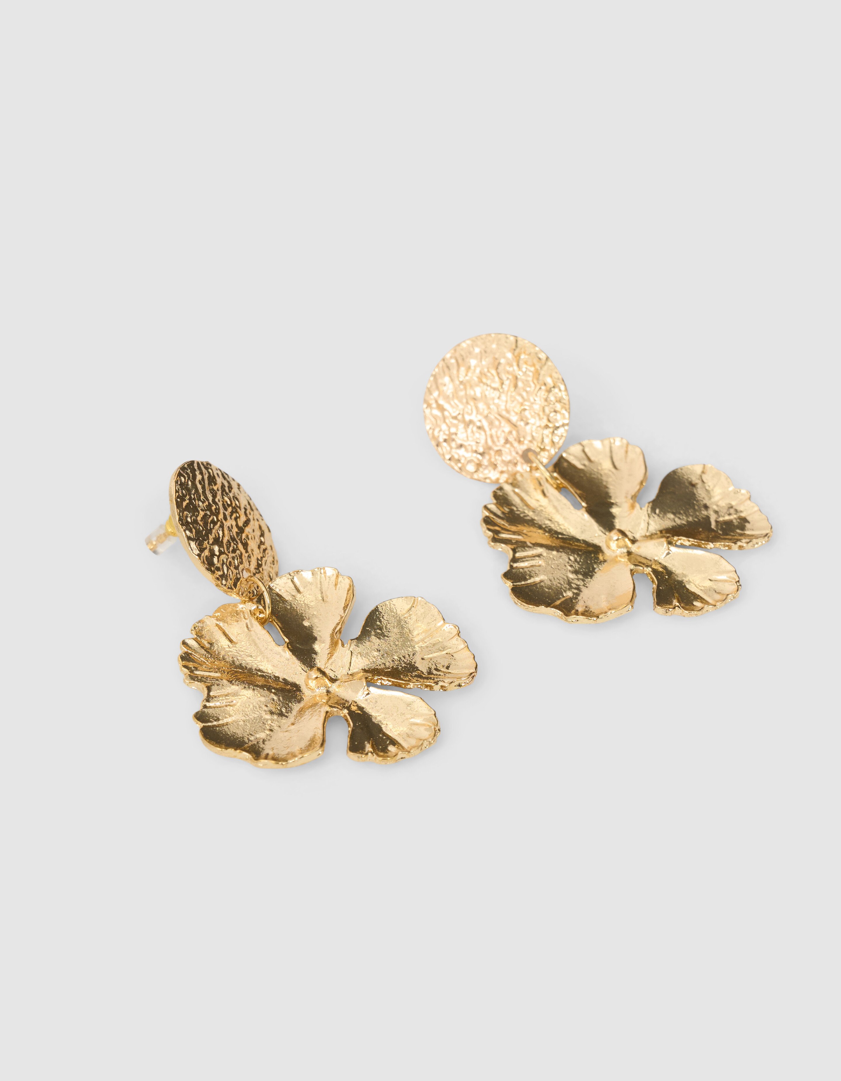 Hammer Blatt Ohrringe Gold SHOEBY ACCESSOIRES