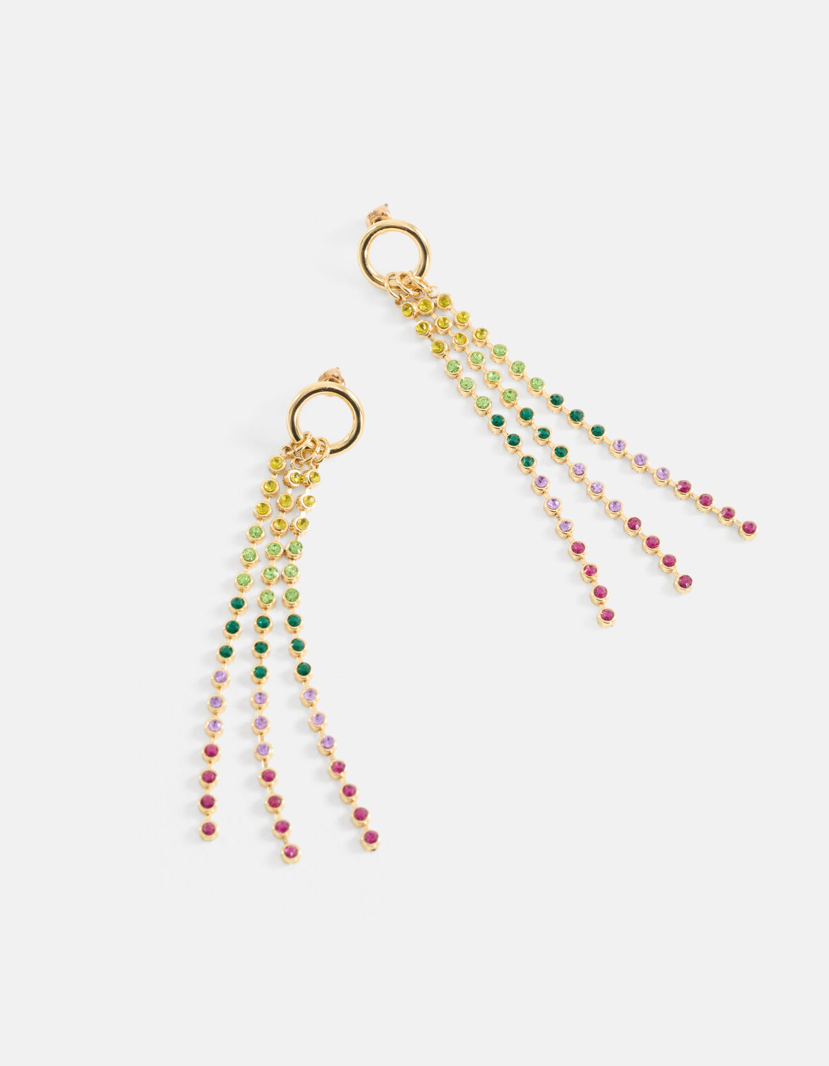 Multistrass-Ohrringe Gold SHOEBY ACCESSOIRES