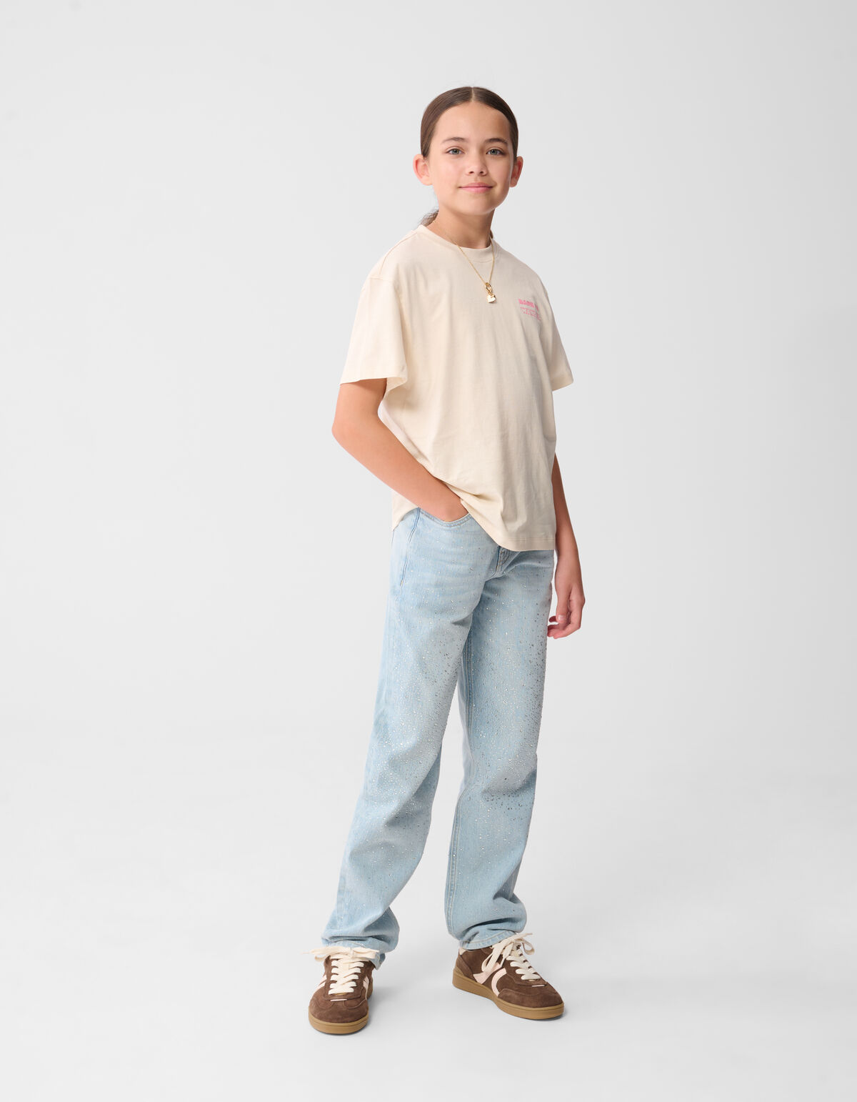 Dare To Wander Artwork T-Shirt Gebrochen Wei&szlig; SHOEBY GIRLS