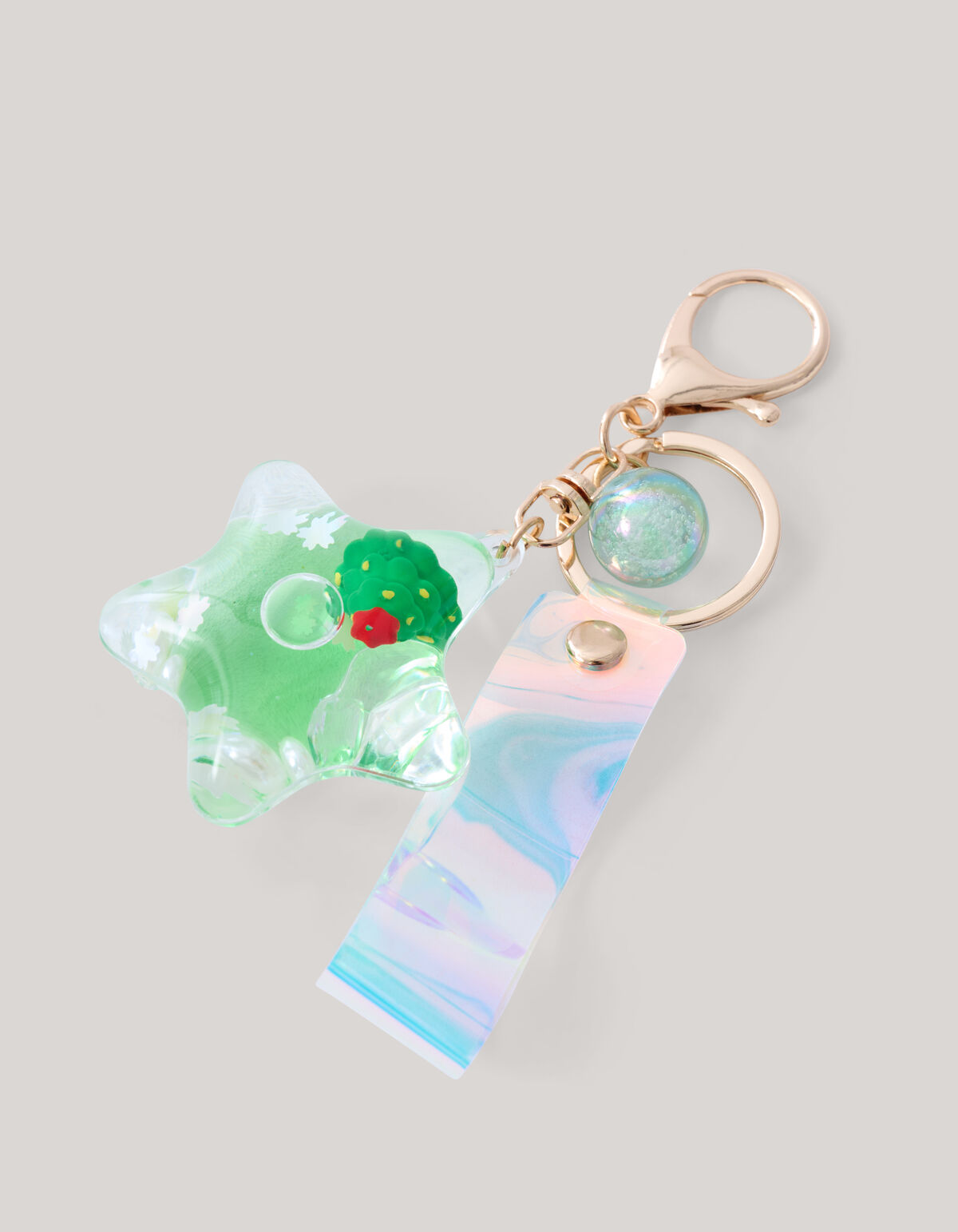 Stern Schl&uuml;sselanh&auml;nger Gr&uuml;n SHOEBY ACCESSOIRES