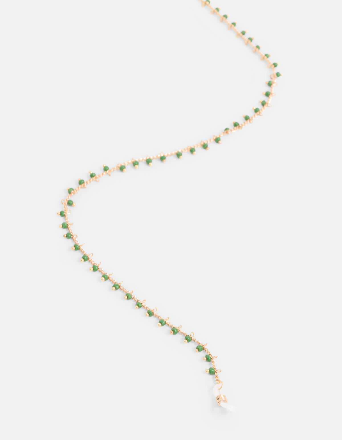 Perlen-Sonnenbrille Cord Grün SHOEBY ACCESSOIRES