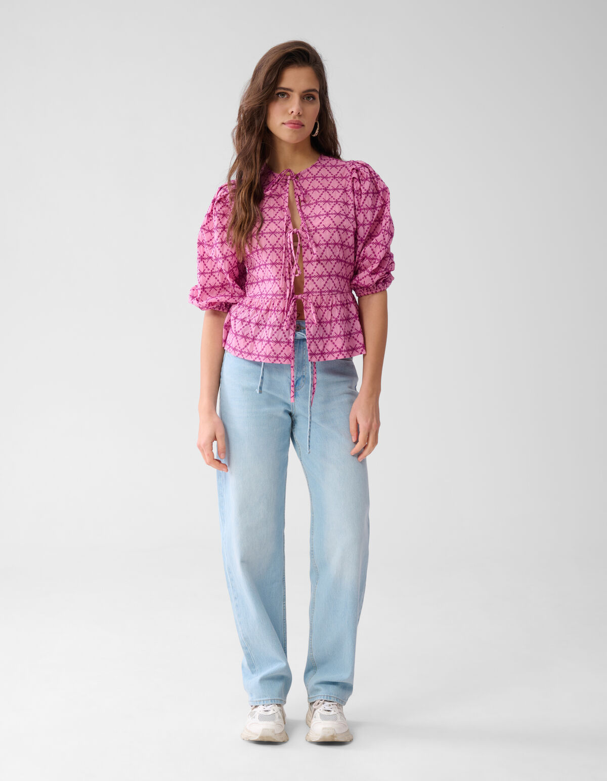 Bedruckte Streifbluse Roze SHOEBY WOMEN