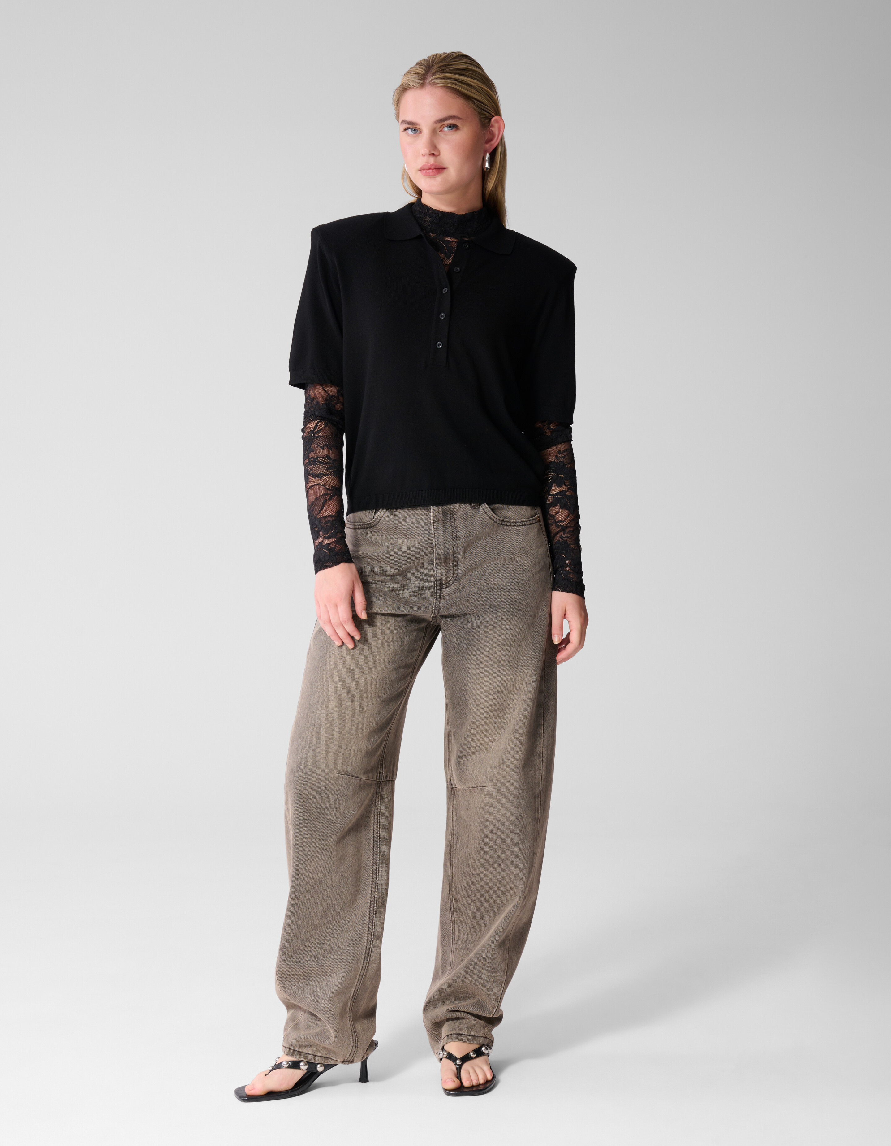 Spitzen Top Schwarz SHOEBY WOMEN
