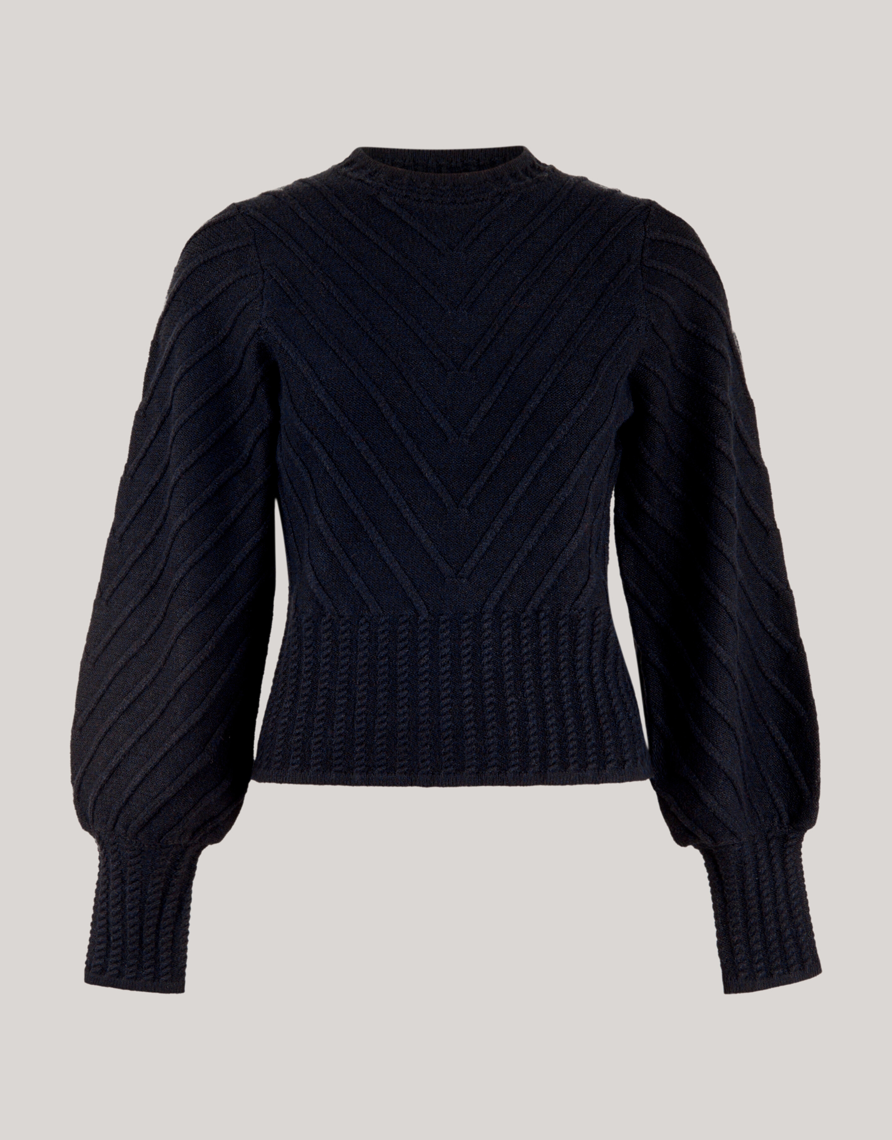 Diagonaler Pullover Schwarz SHOEBY WOMEN