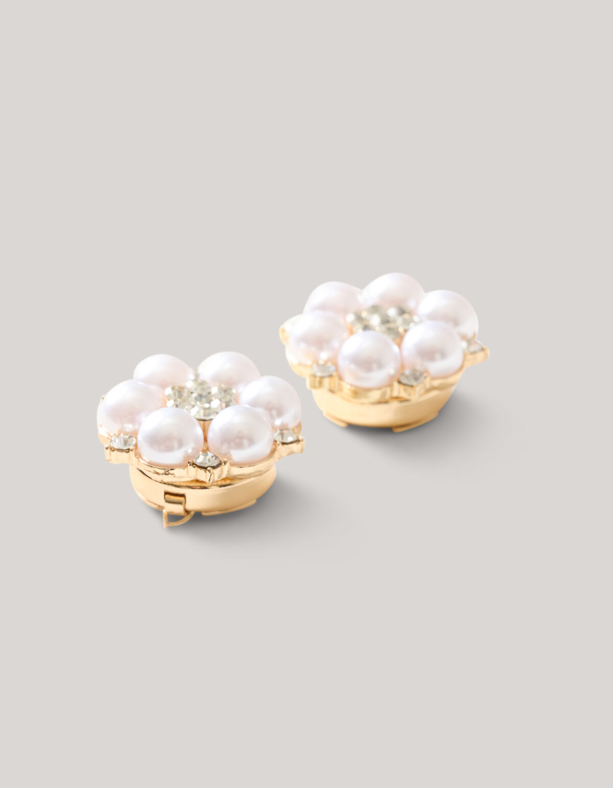 Parel Knopen Clips Goud SHOEBY ACCESSOIRES
