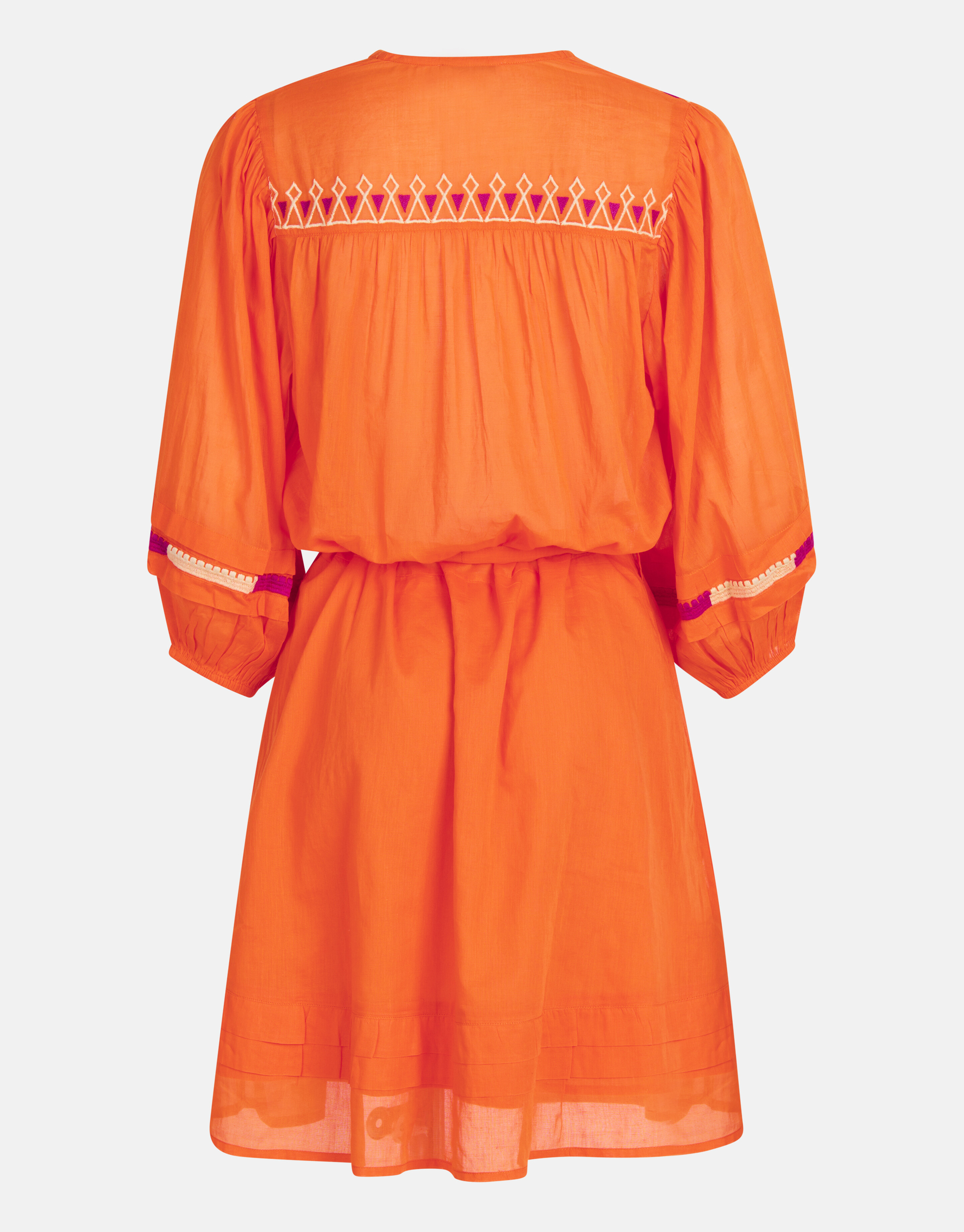 Besticktes Voile-Kleid Orange SHOEBY WOMEN
