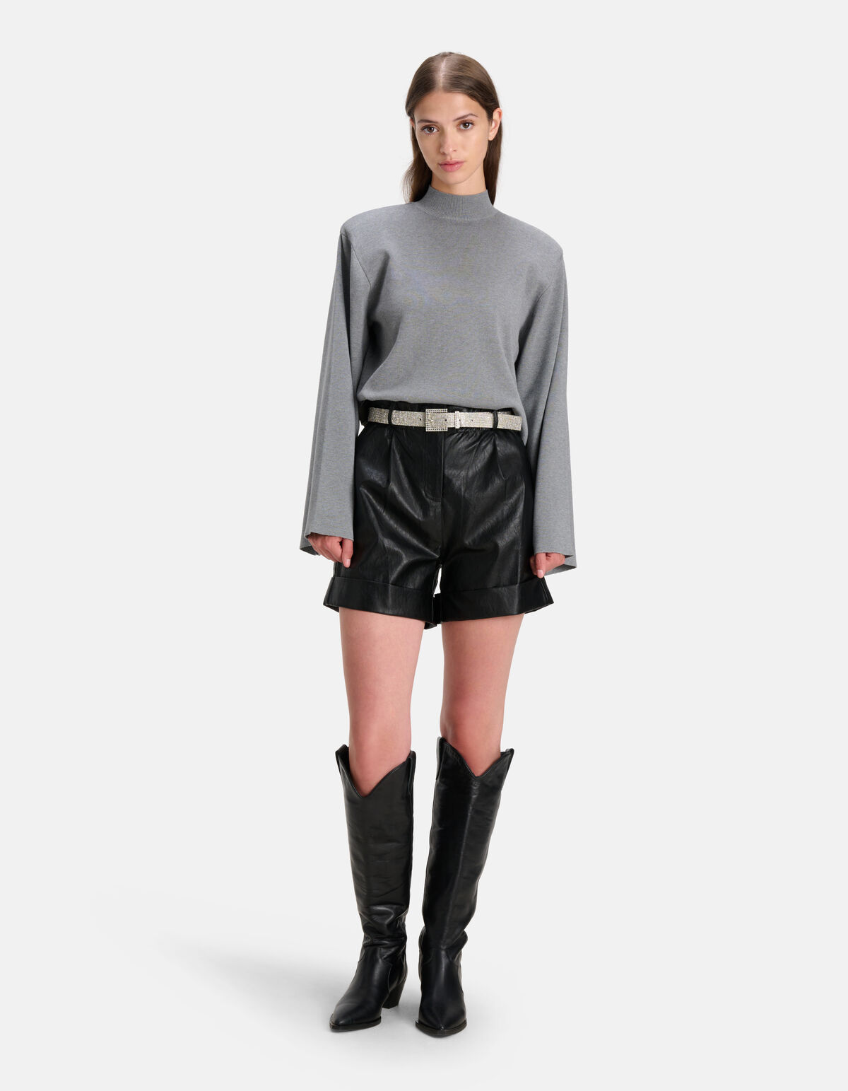 Pullover mit weiten Ärmeln Grau SHOEBY WOMEN