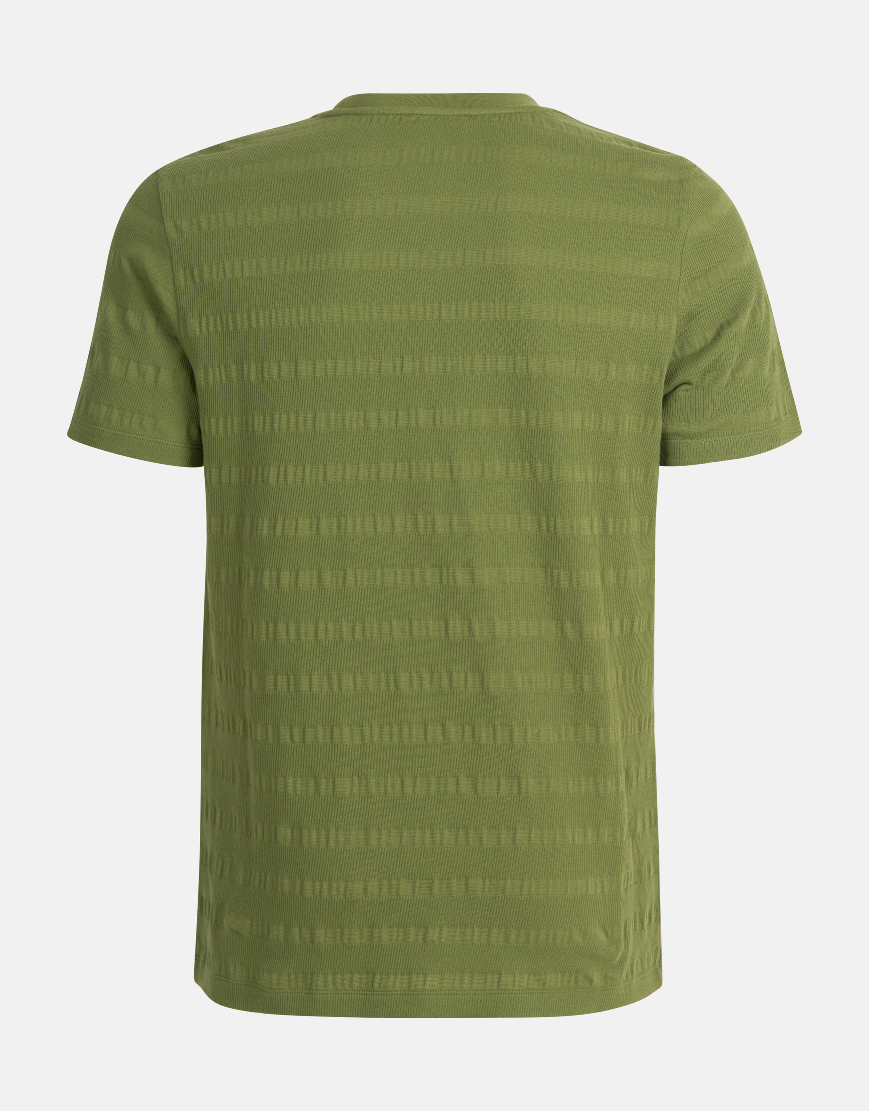 Crinkle-T-Shirt Dunkelgrün SHOEBY MEN