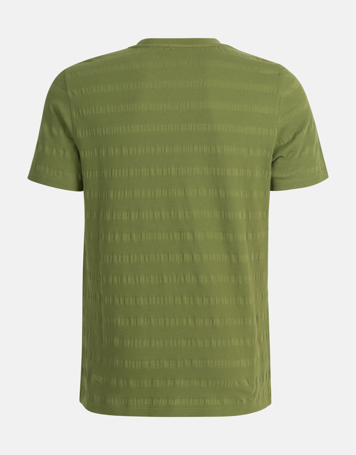 Crinkle-T-Shirt Dunkelgrün SHOEBY MEN