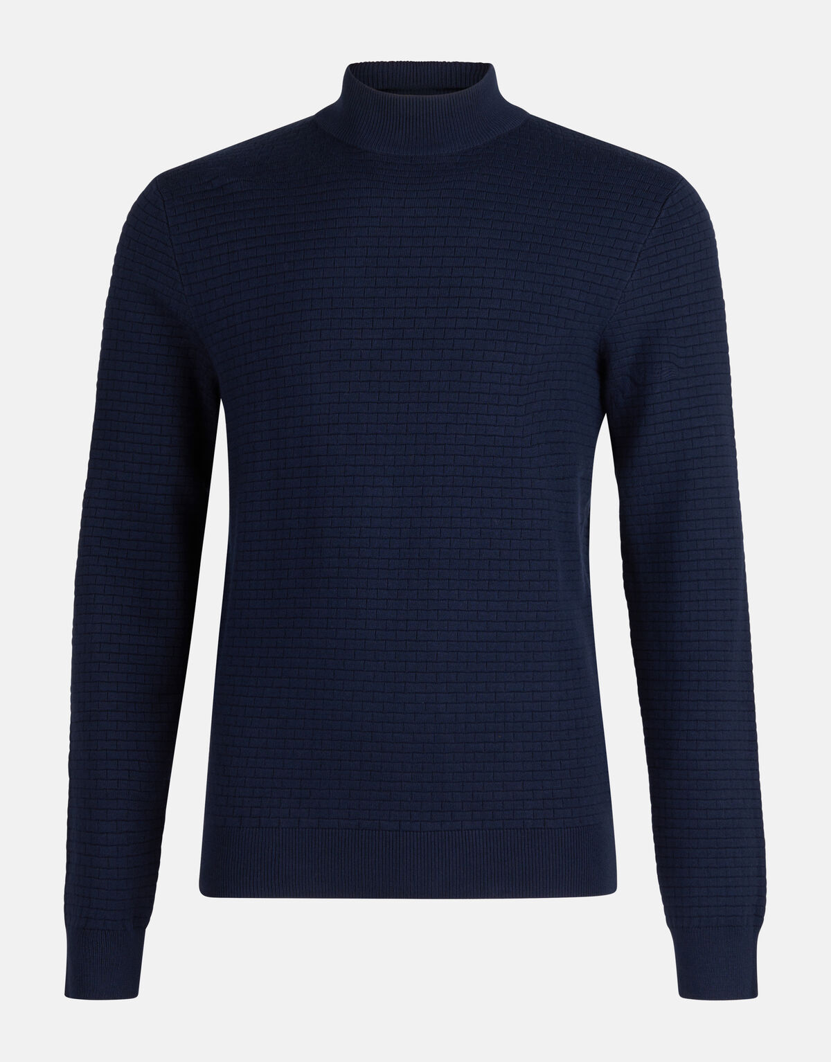 Blockierter Rollkragenpullover dunkelblau SHOEBY MEN