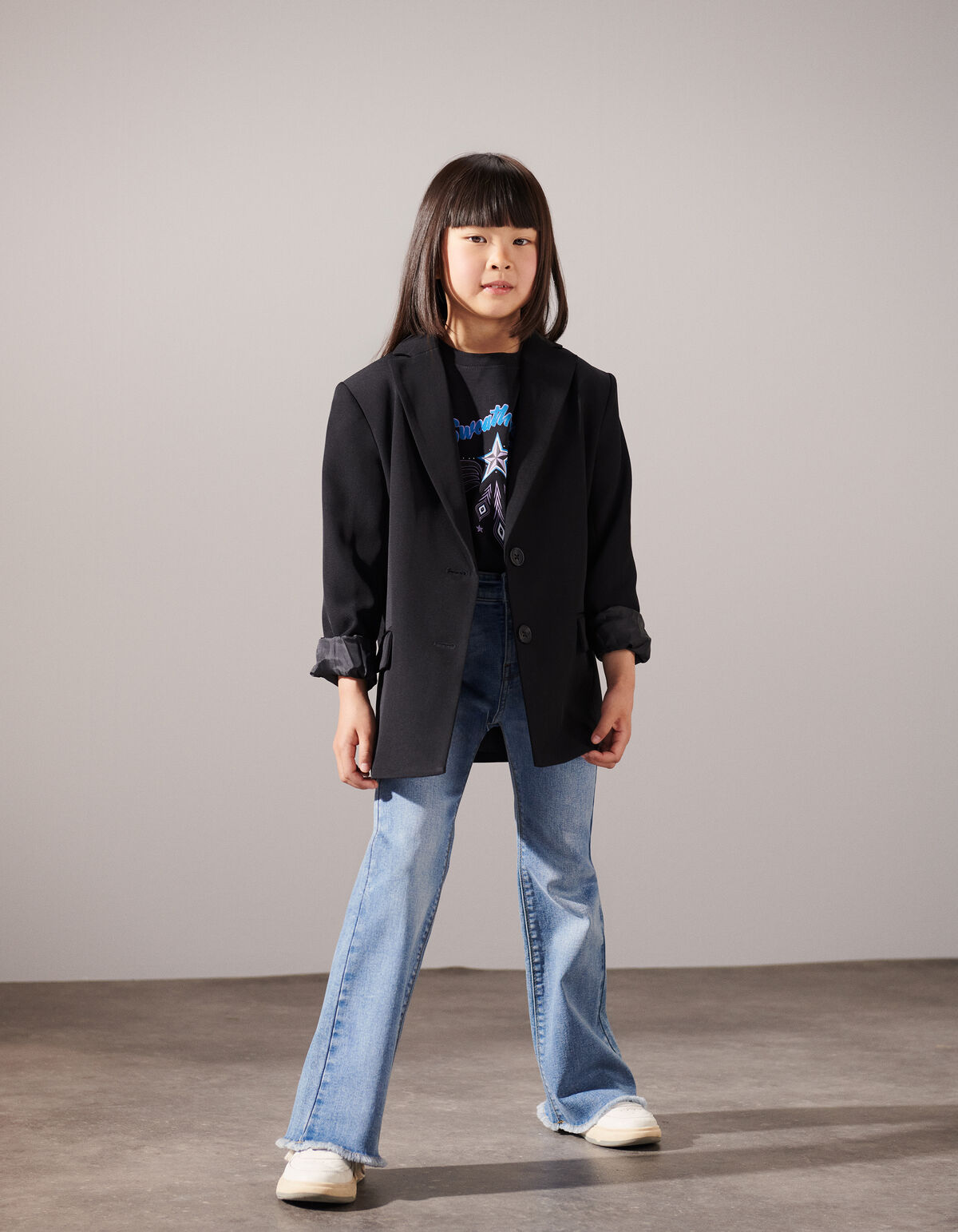 Western Artwork T-shirt Schwarz SHOEBY GIRLS