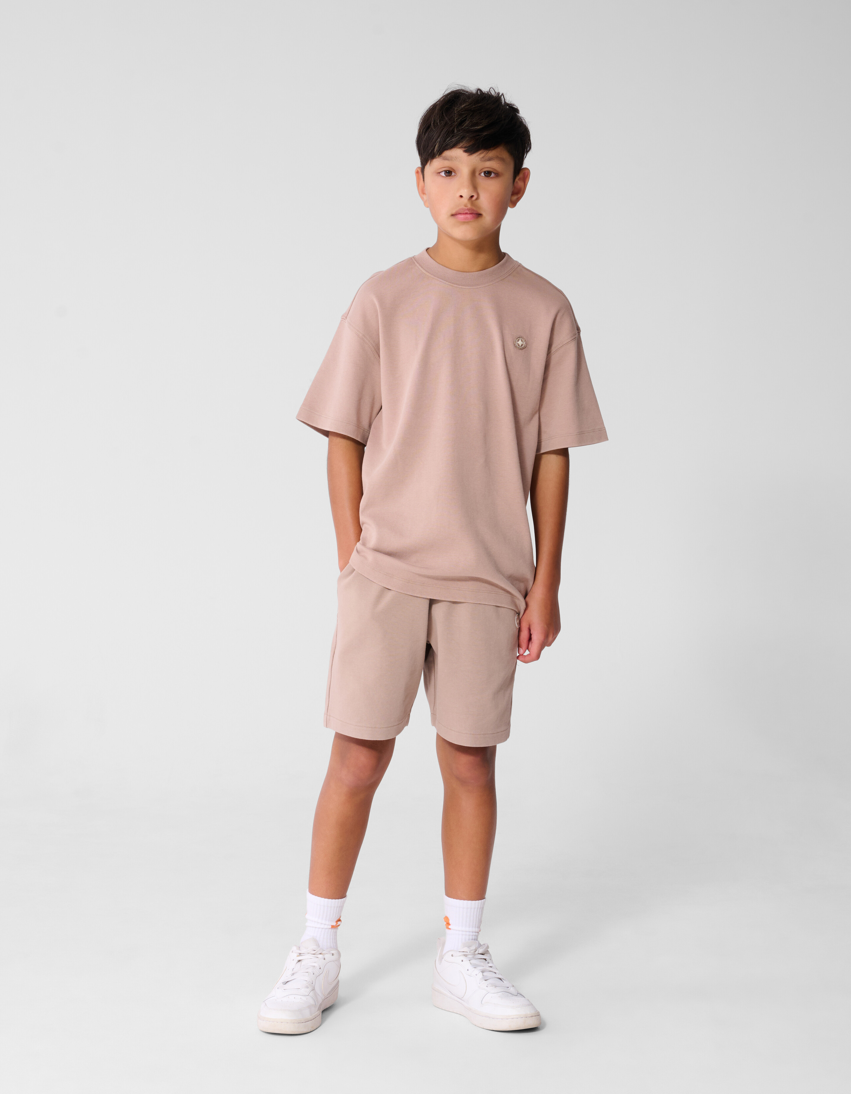 Spark Wasch-T-Shirt Taupe SHOEBY BOYS
