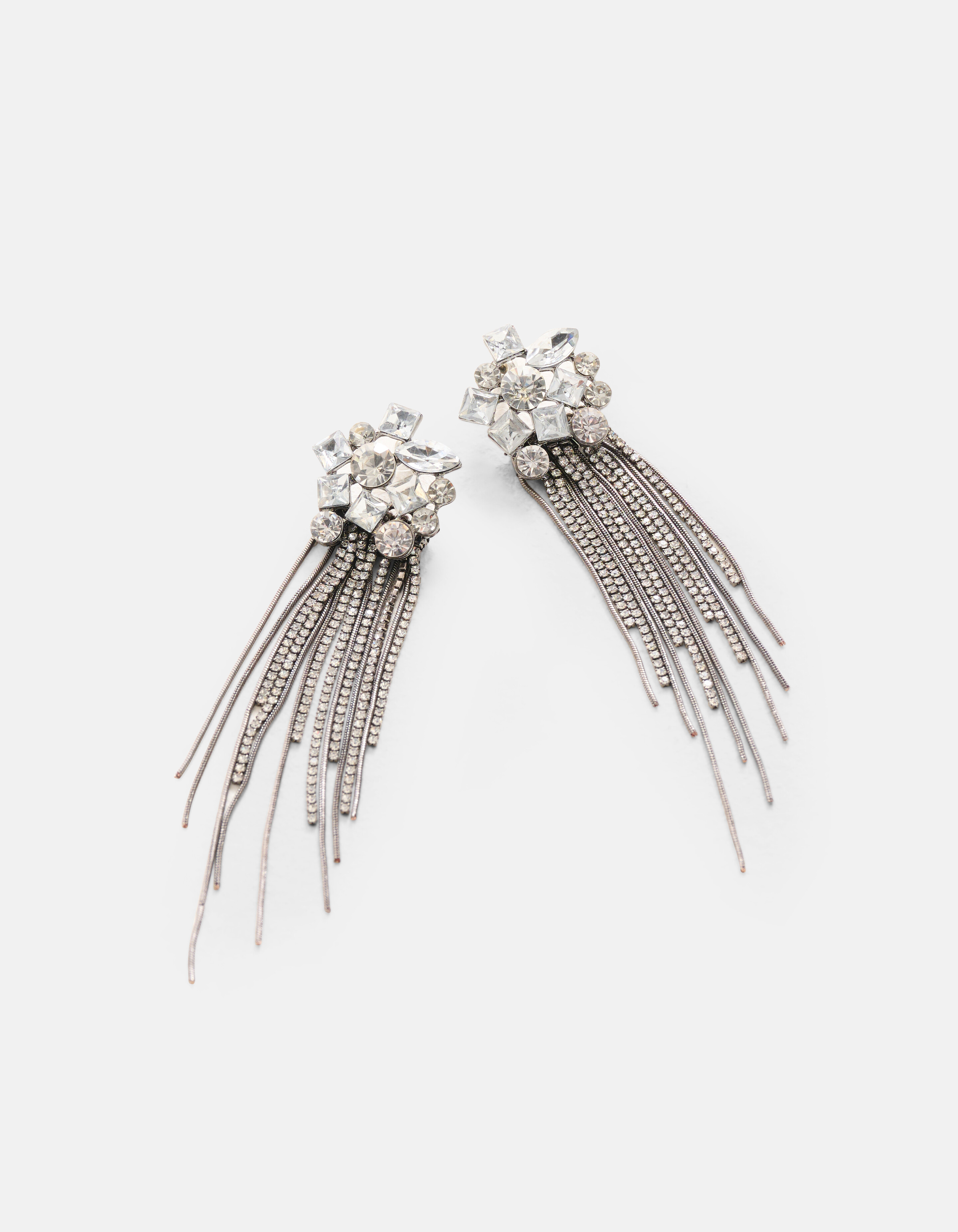 Großstein-Ohrringe Silber SHOEBY ACCESSOIRES